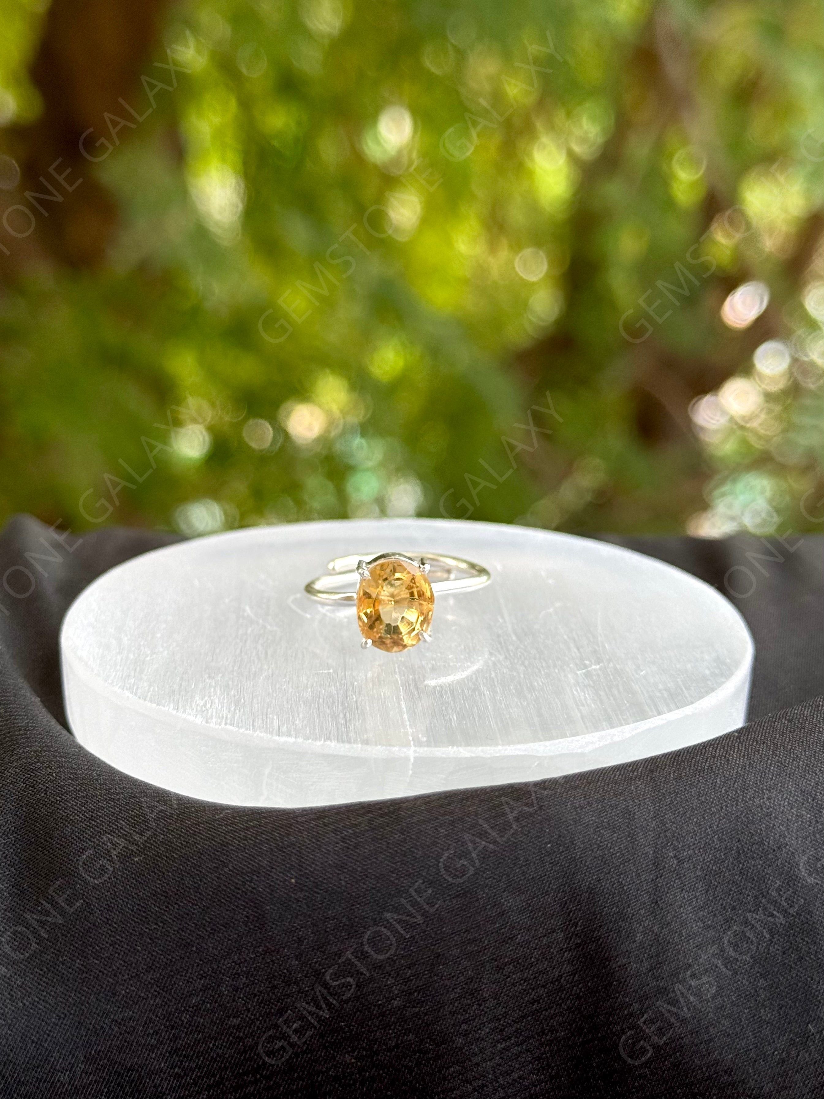 Citrine Adjustable Ring