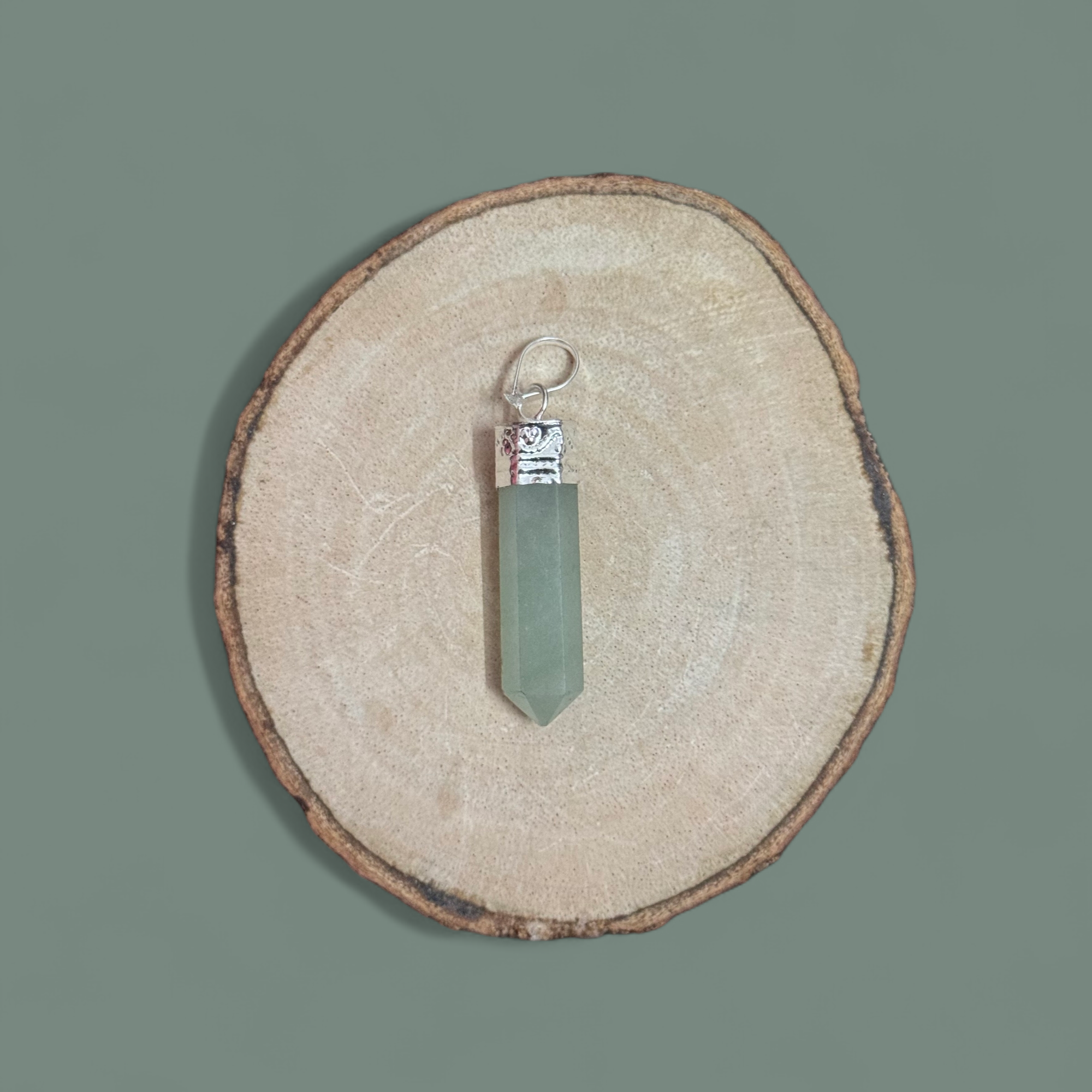 Green Aventurine Pencil Pendant