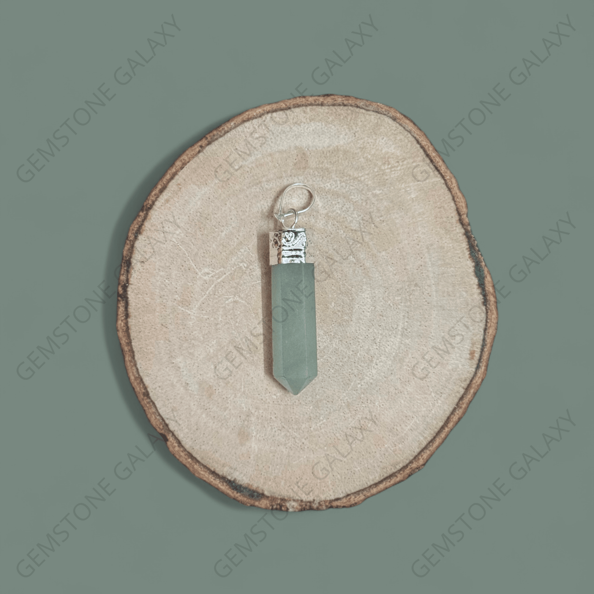 Green Aventurine Pencil Pendant