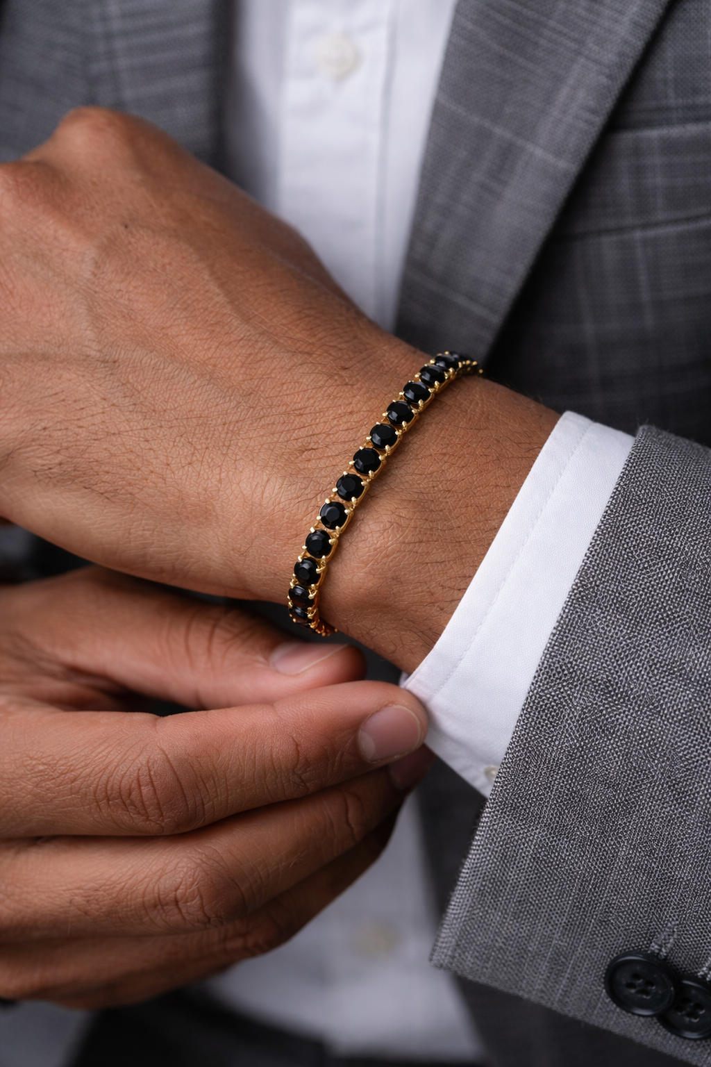 Midnight Luxe Tennis Bracelet