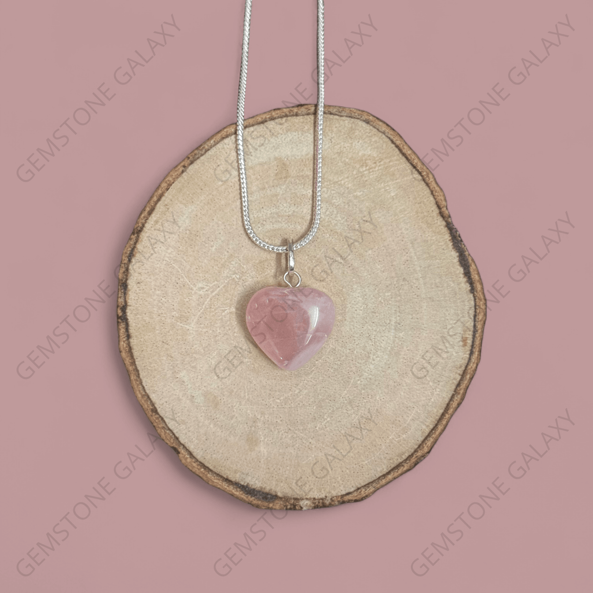 Rose Quartz Heart Pendant