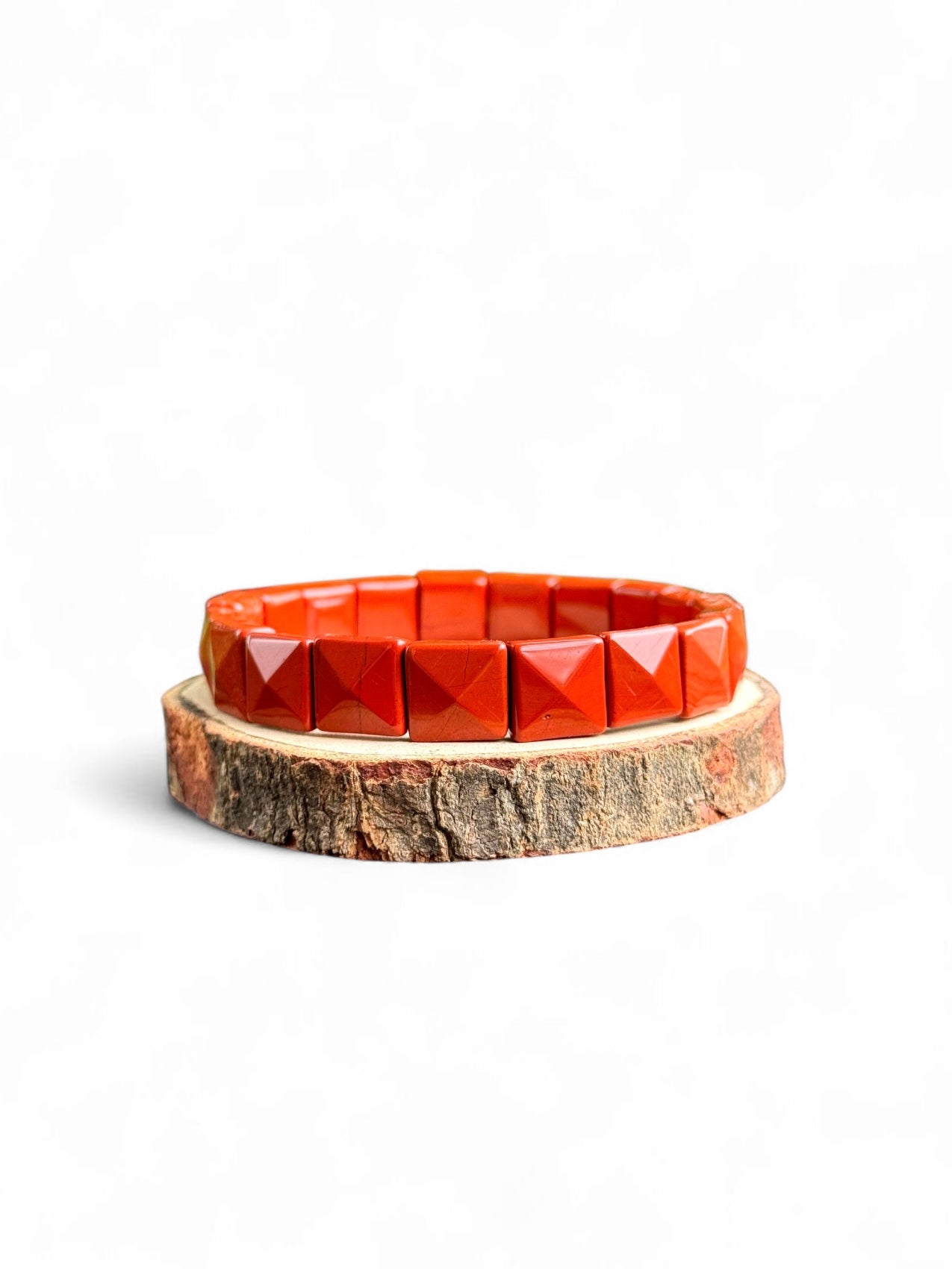Red Jasper Square Cut Bracelet