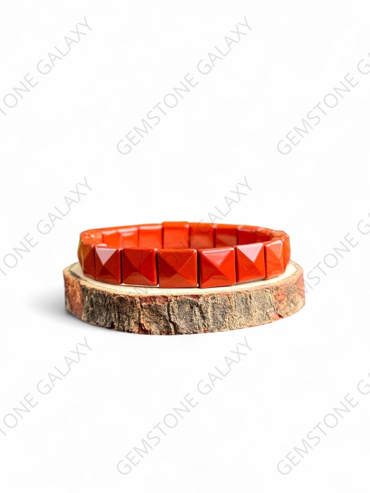 Red Jasper Square Cut Bracelet