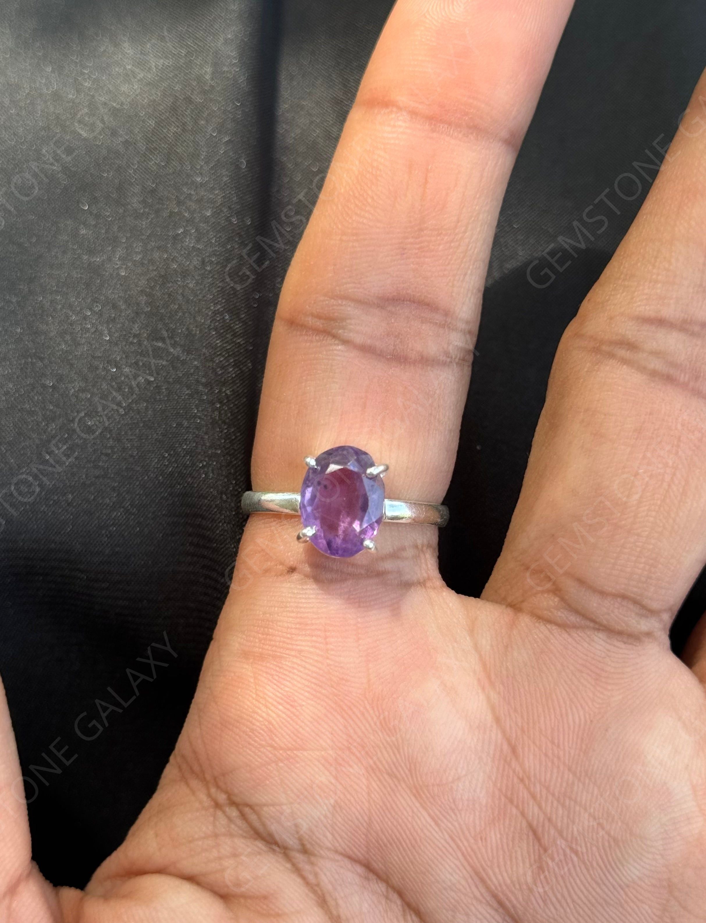 Amethyst Adjustable Ring