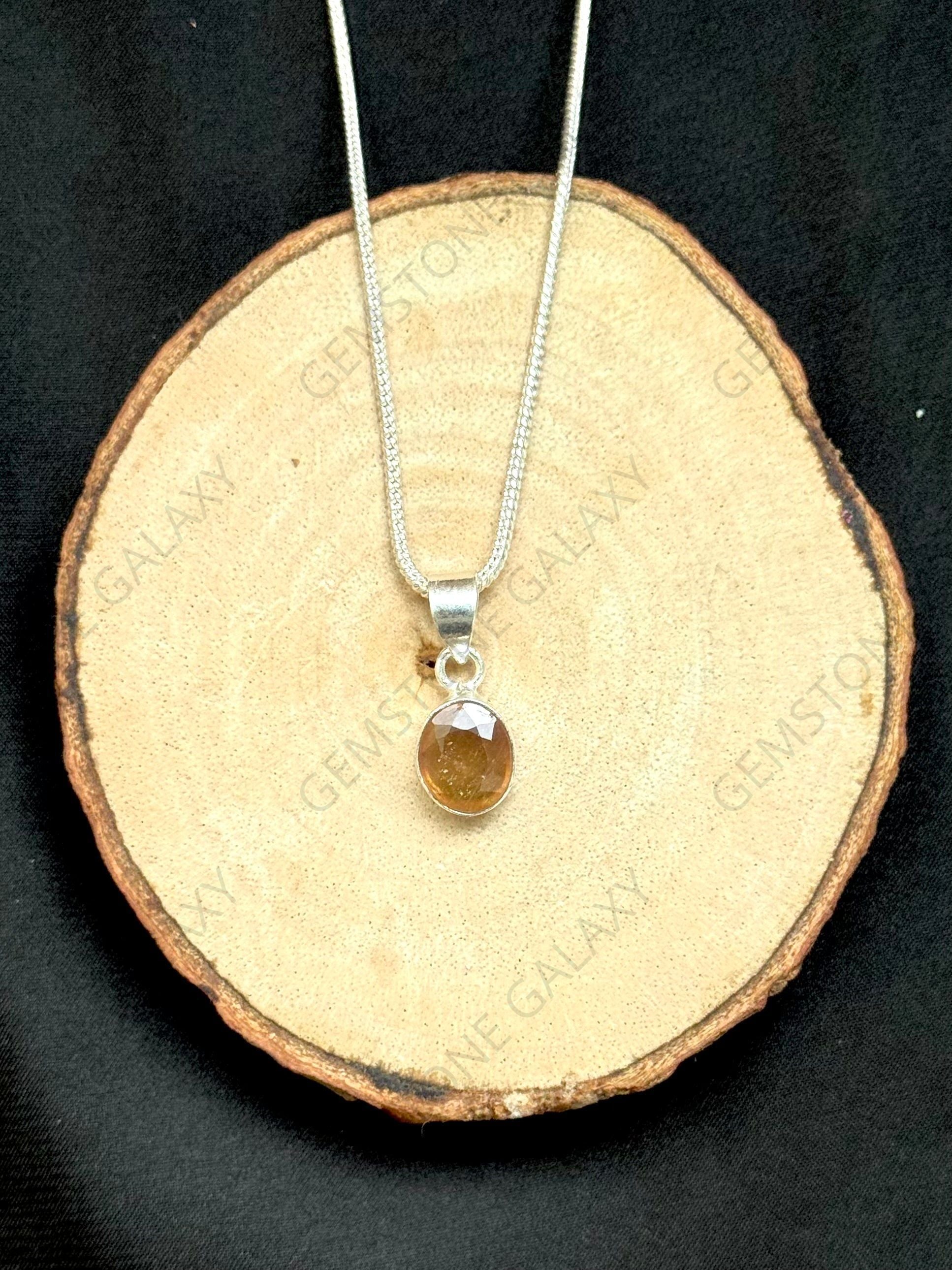 Yellow Sapphire (Pukhraj) Pendant