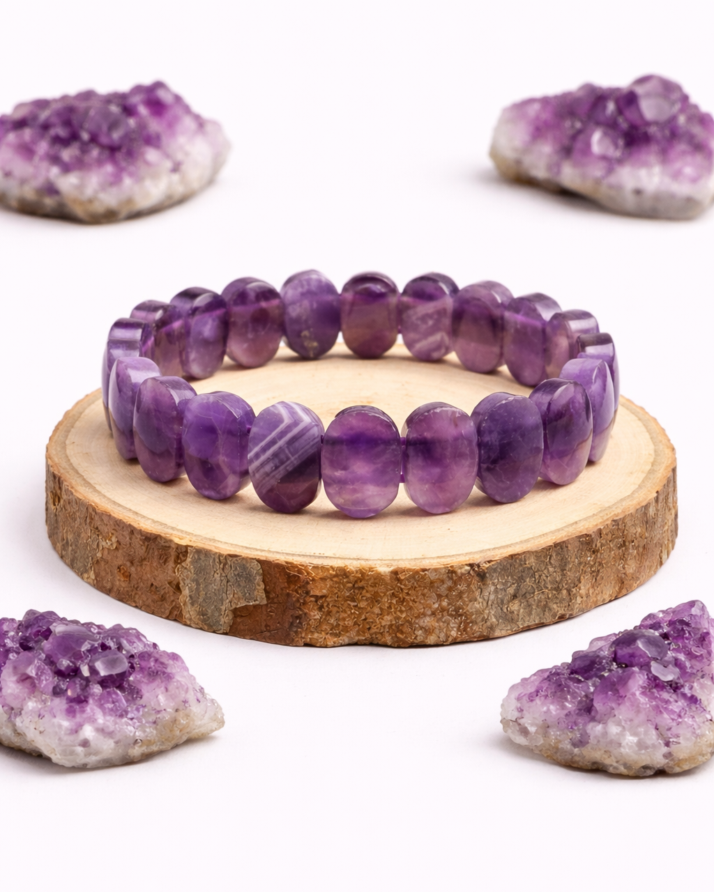 Amethyst Oval Cut Bracelet