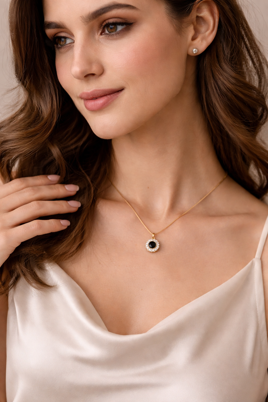 Celestial Halo Pendant Necklace