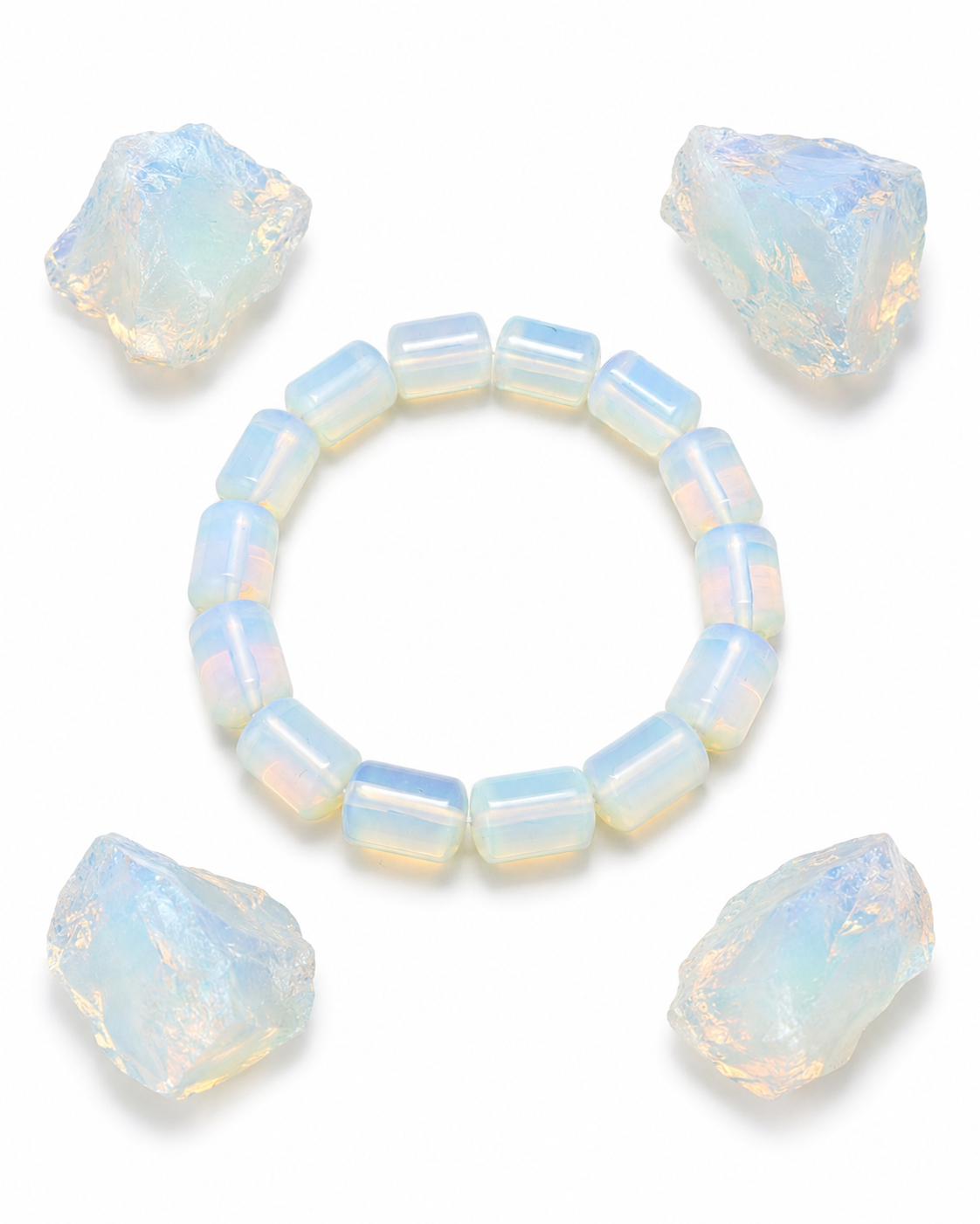Opalite Tube Bracelet
