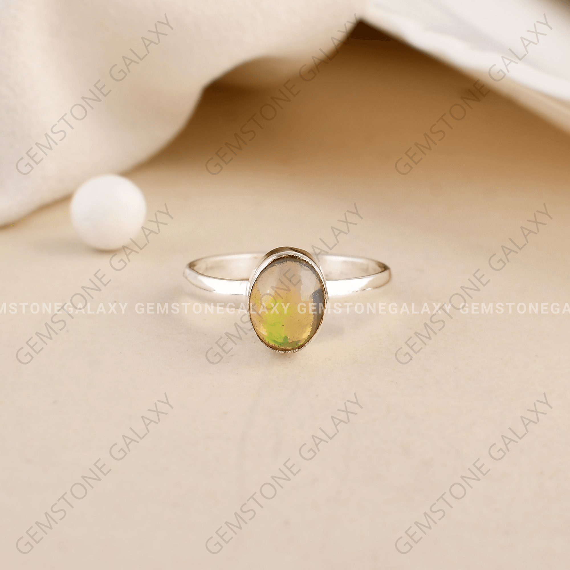 Opal Adjustable Ring
