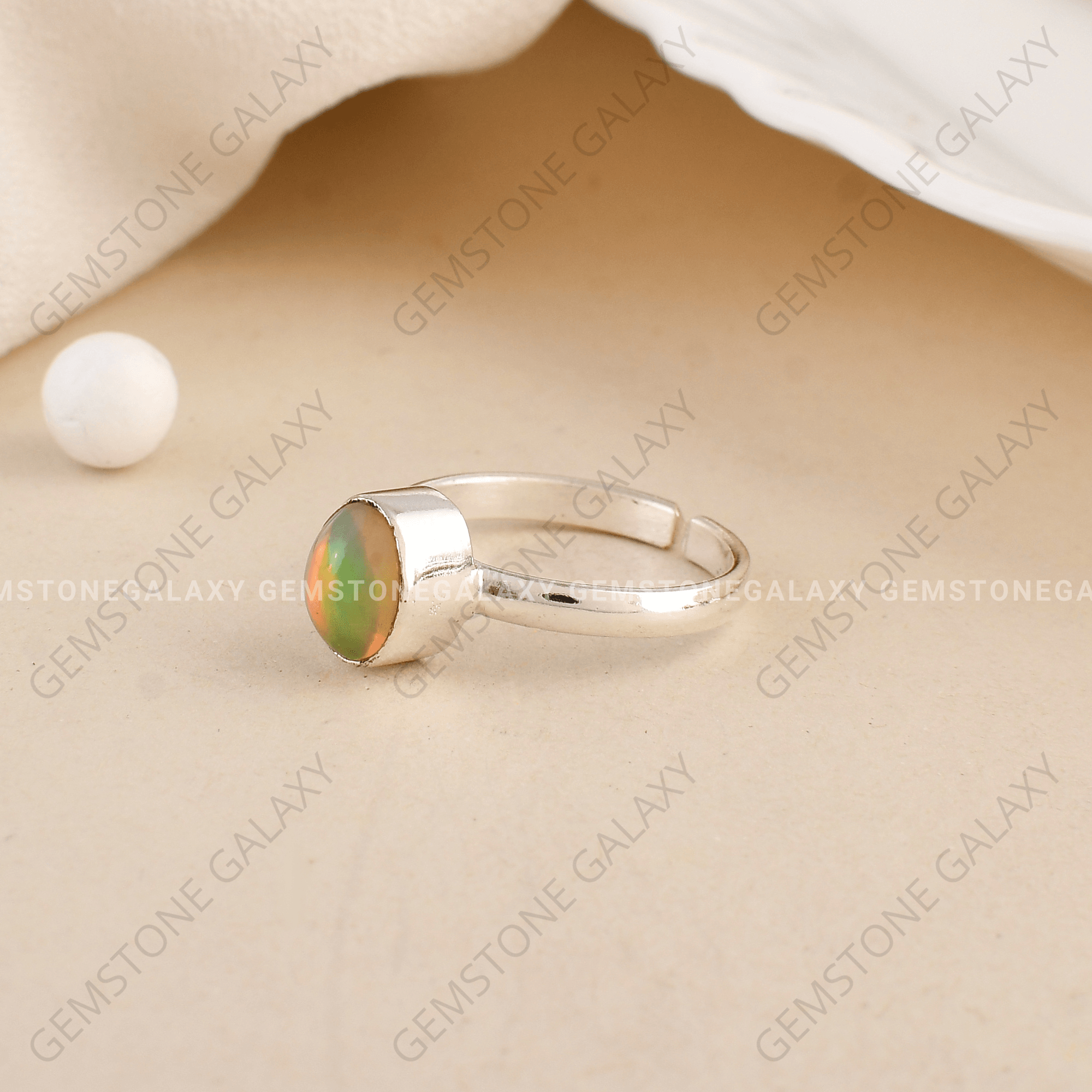 Opal Adjustable Ring