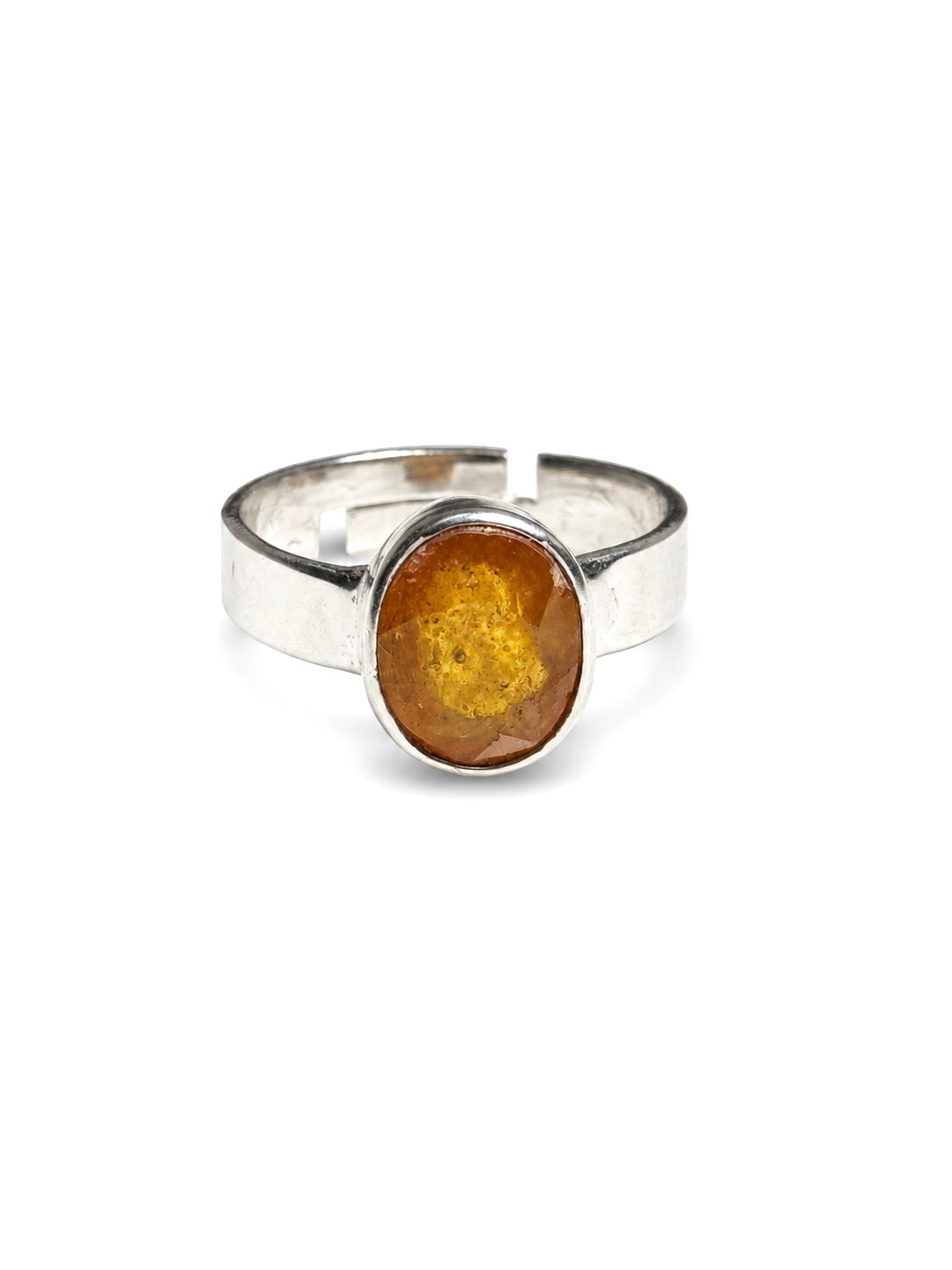 Yellow Sapphire (Pukhraj) Adjustable Ring