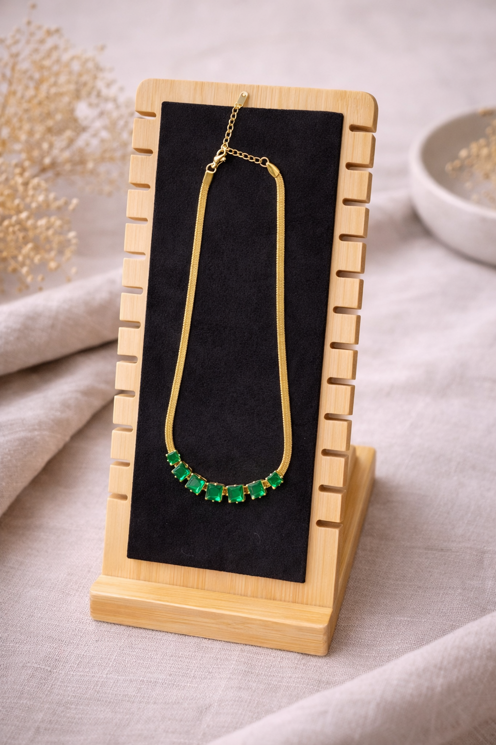 Emerald Glow Luxe Necklace