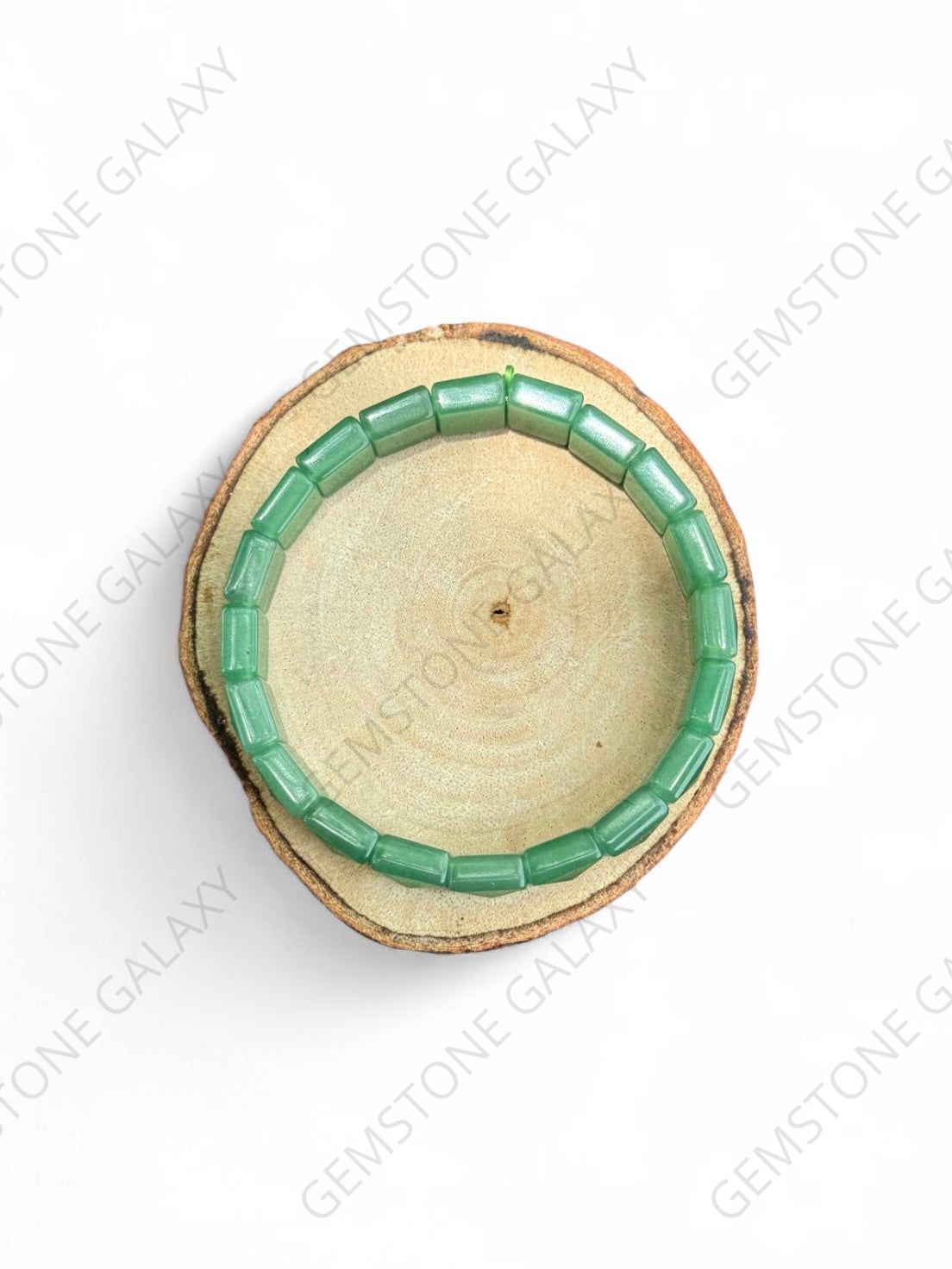 Green Aventurine Square Cut Bracelet