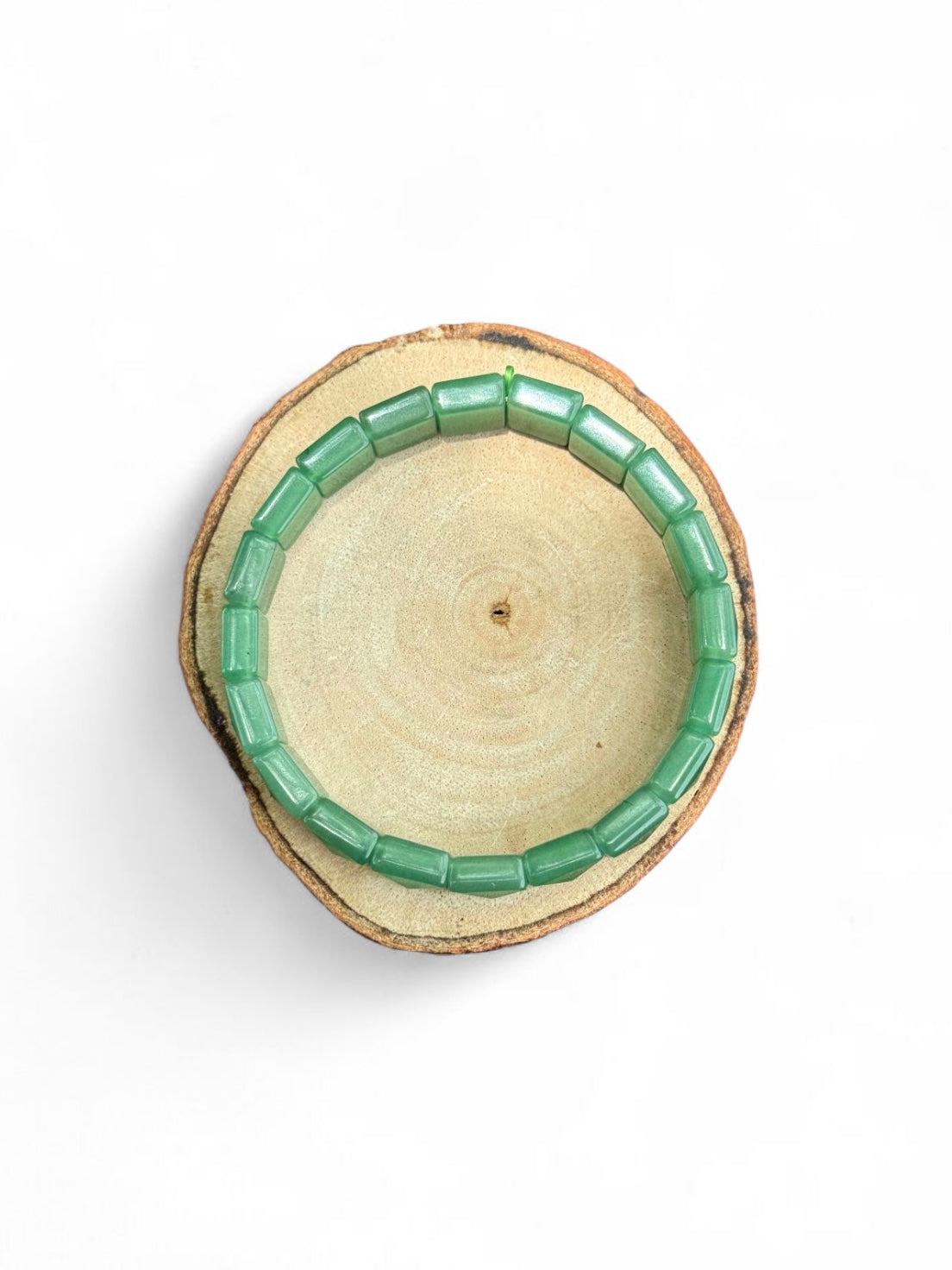 Green Aventurine Square Cut Bracelet