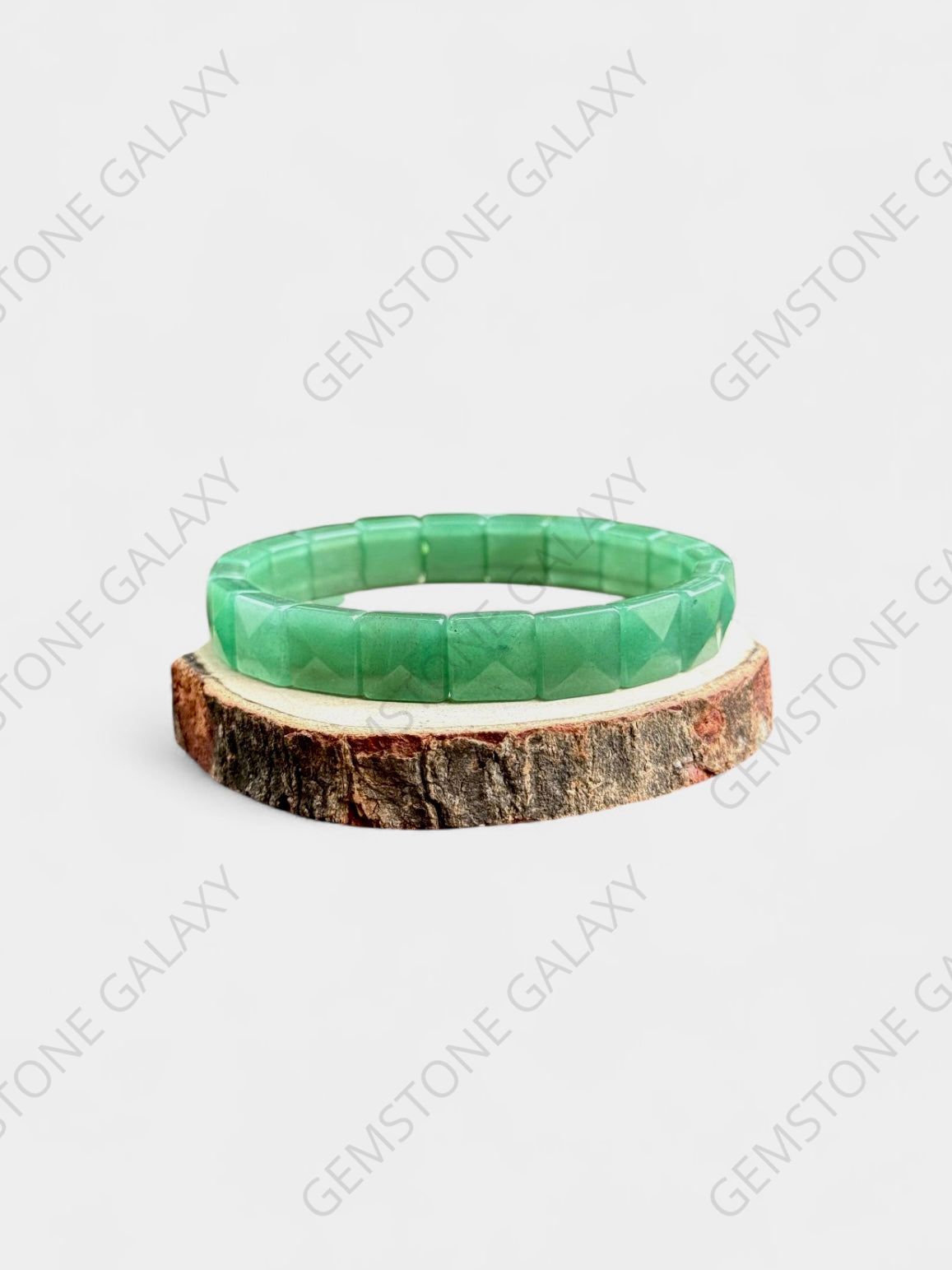 Green Aventurine Square Cut Bracelet