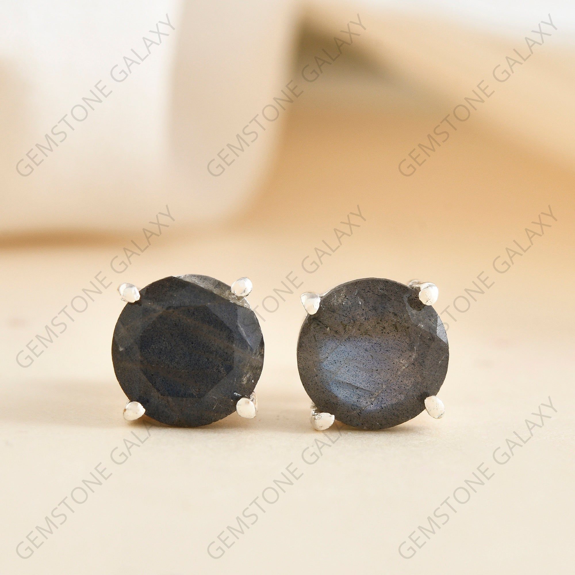 Labradorite Stud Earrings