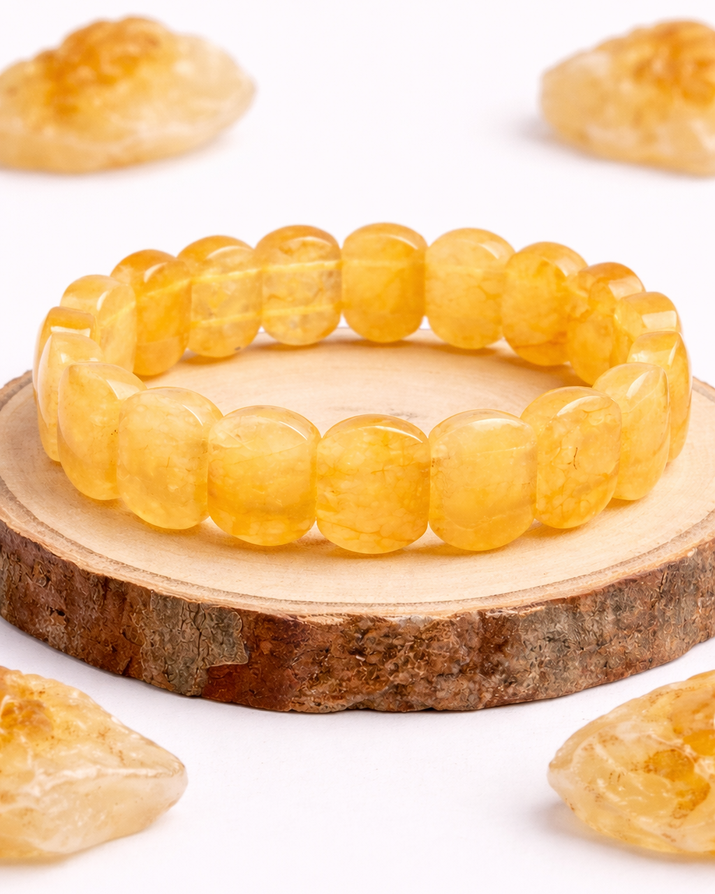 Yellow Quartz Oval Cut Bracelet