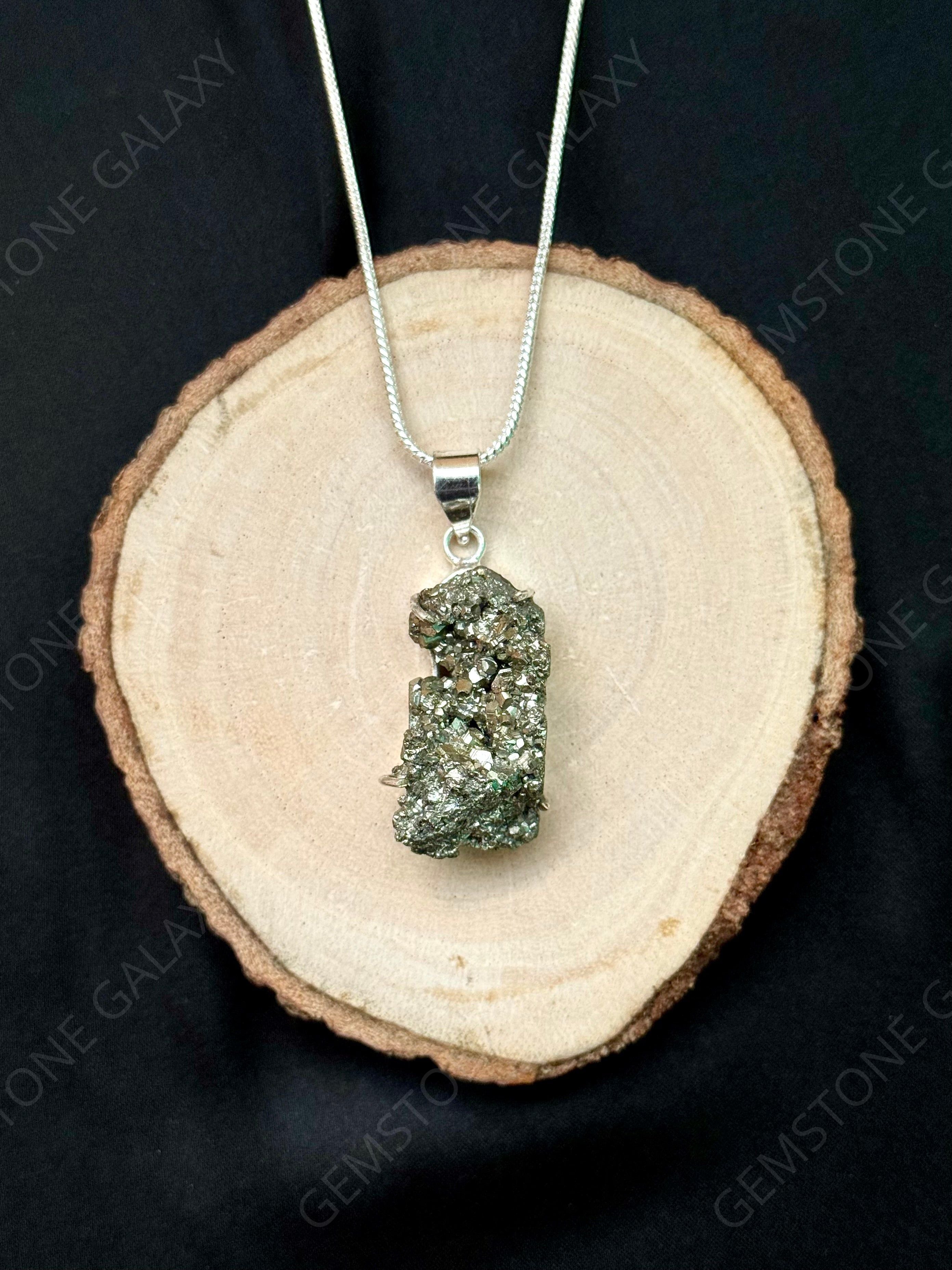 Raw Pyrite Pendant