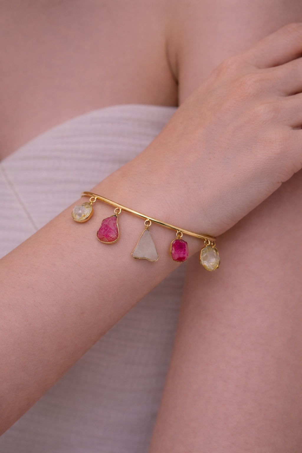 Prism Aura Charm Cuff