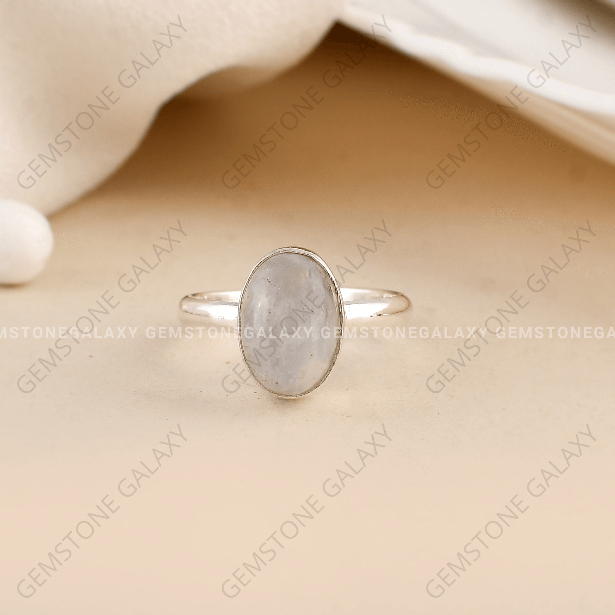 Moonstone Adjustable Ring