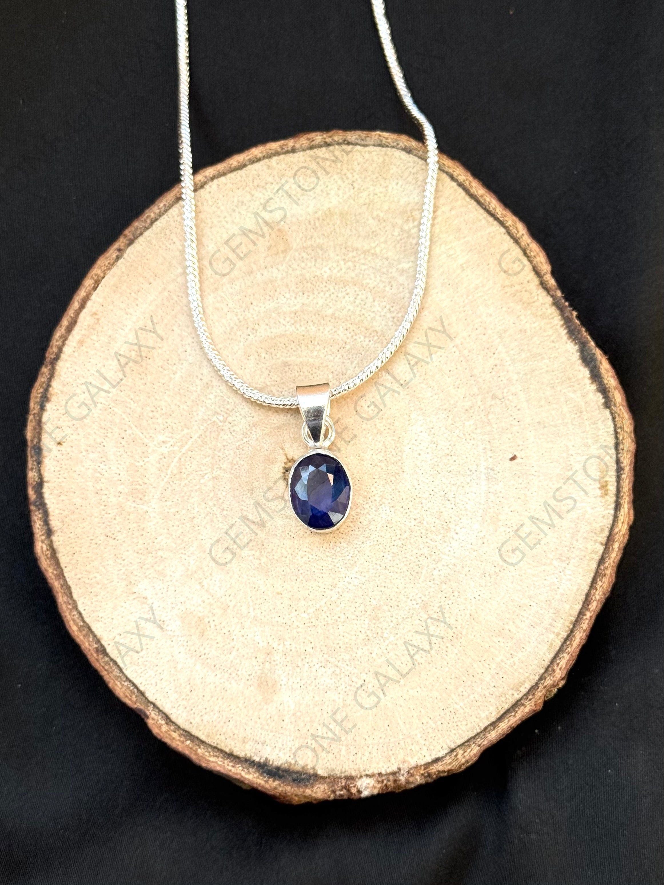 Blue Sapphire (Neelam) Pendant