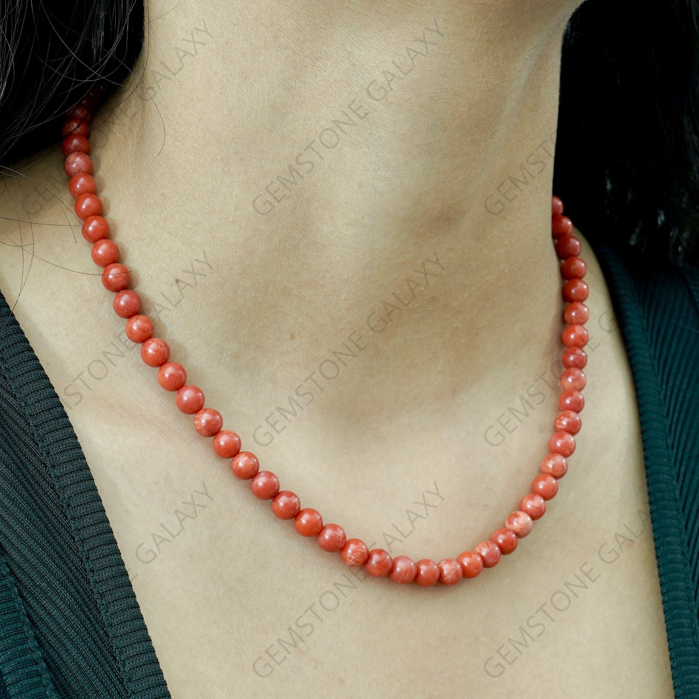 Red Coral (Moonga) Necklace