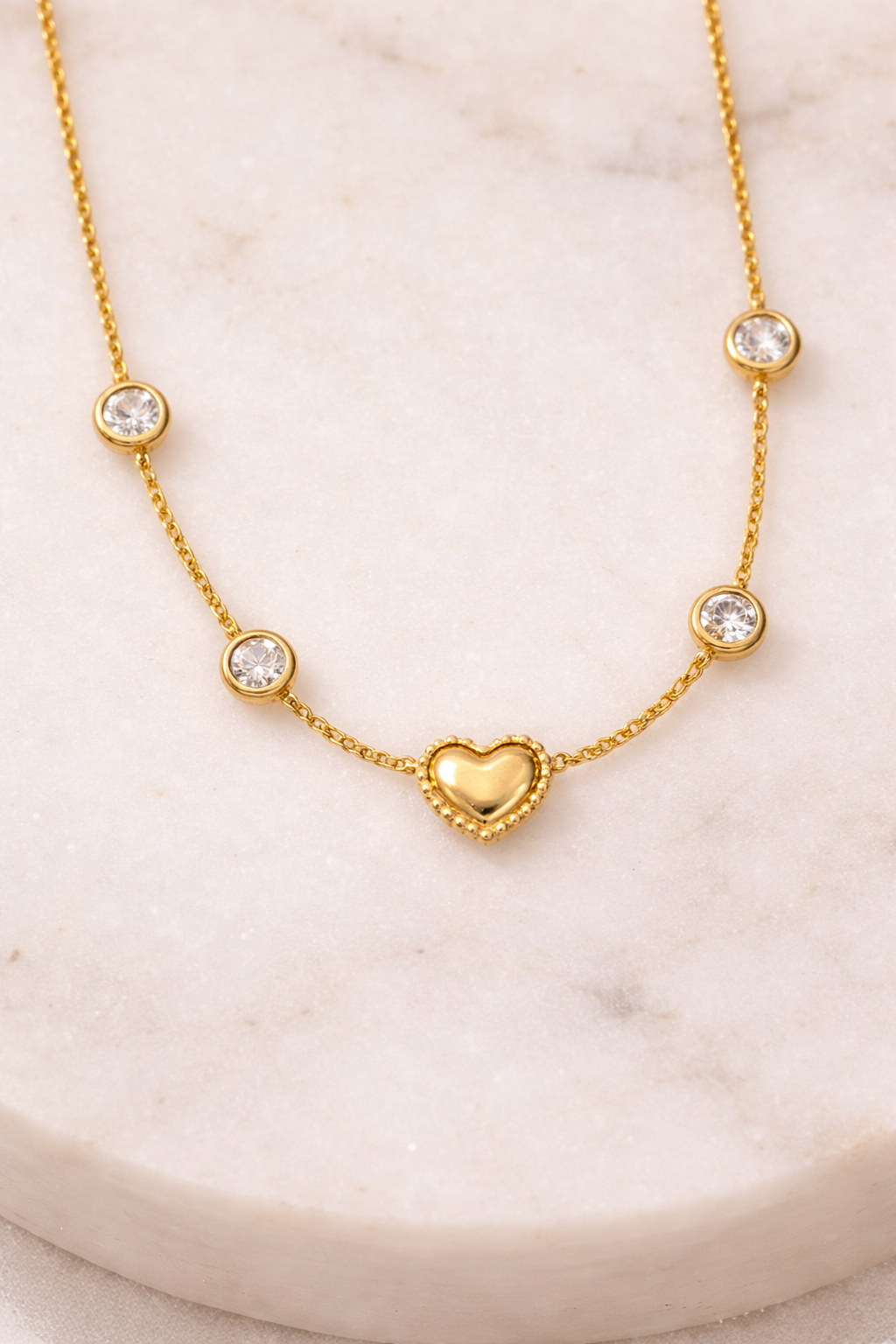 Amora Crystal Heart Necklace
