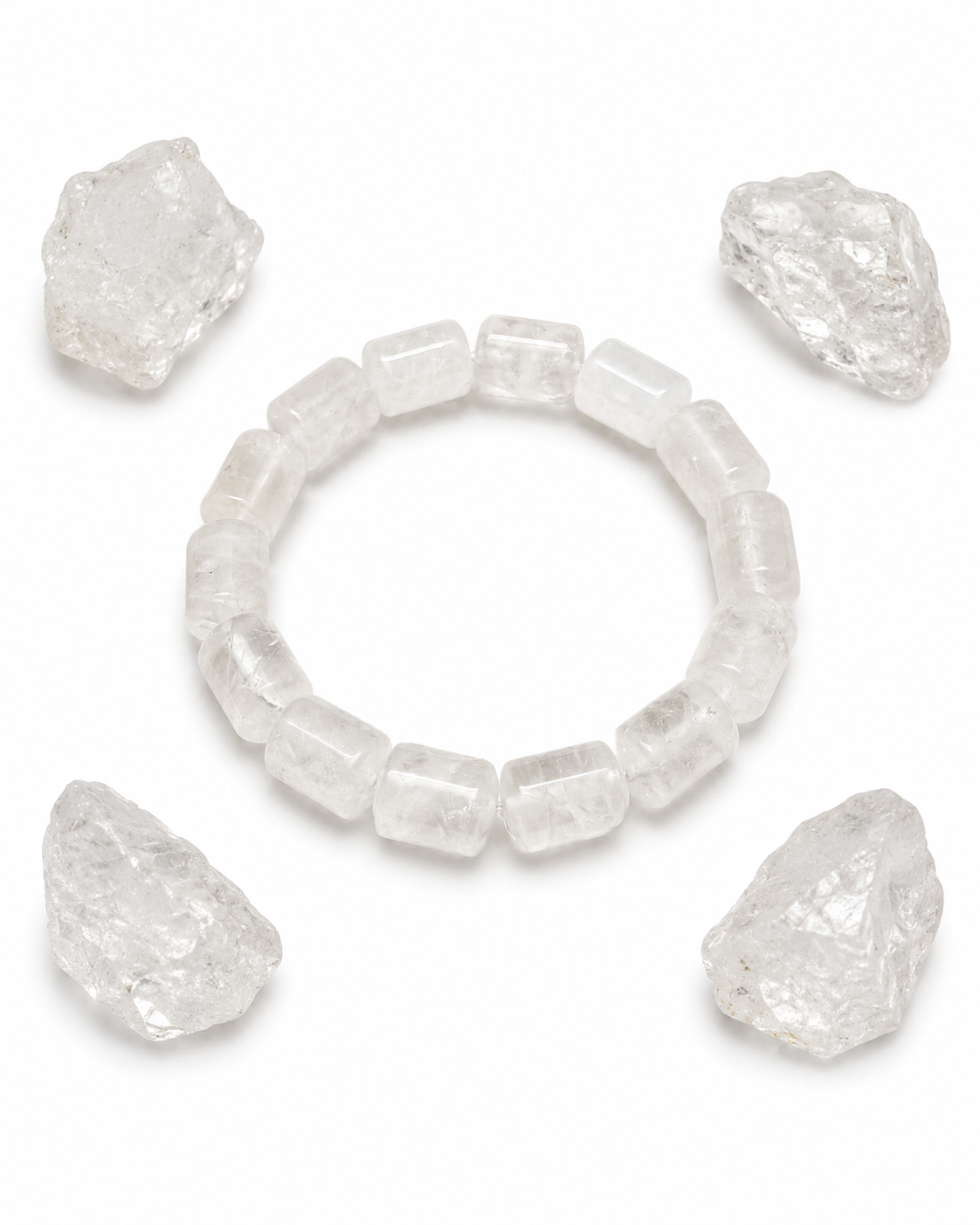 Clear Quartz Tube Bracelet
