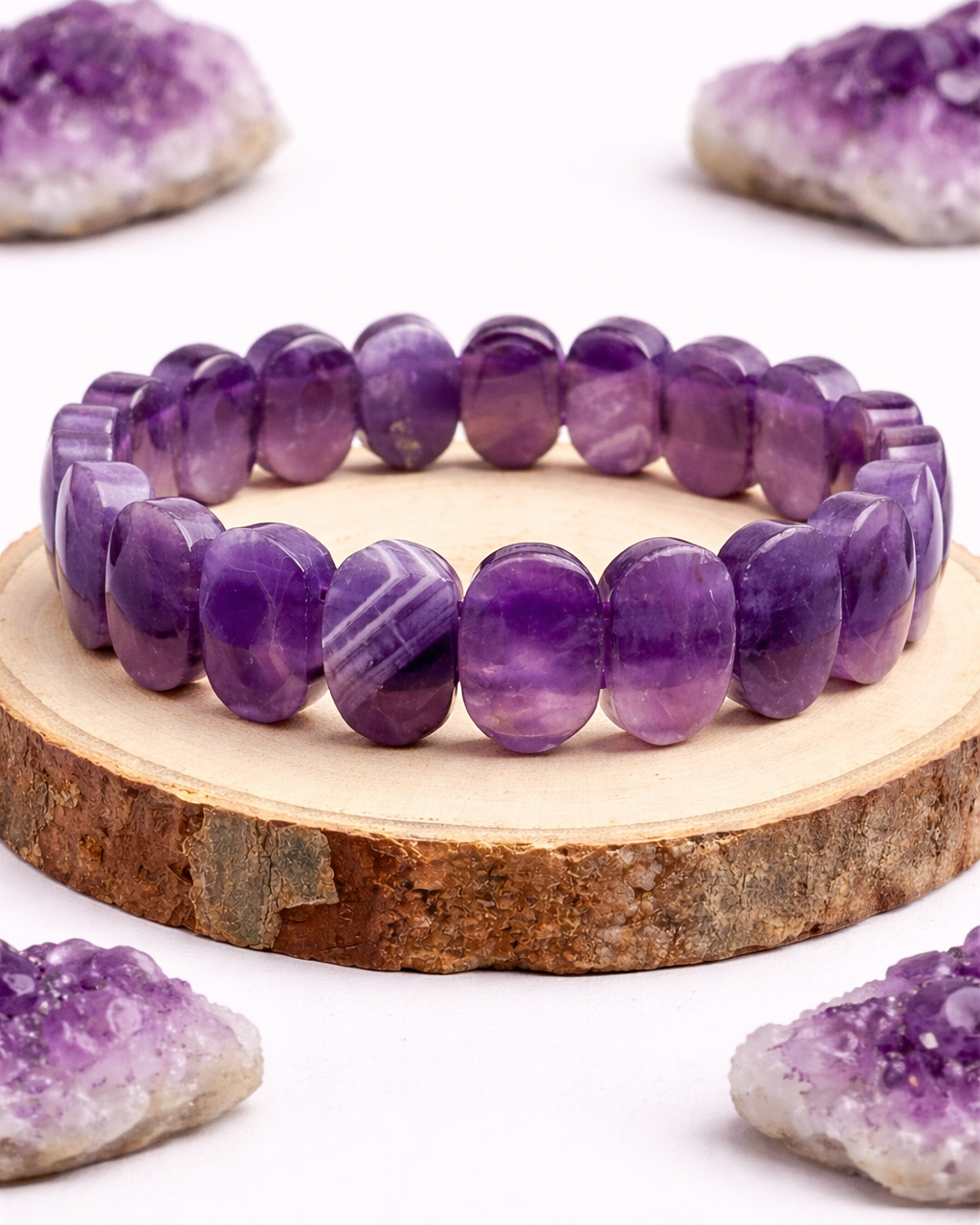 Amethyst Oval Cut Bracelet
