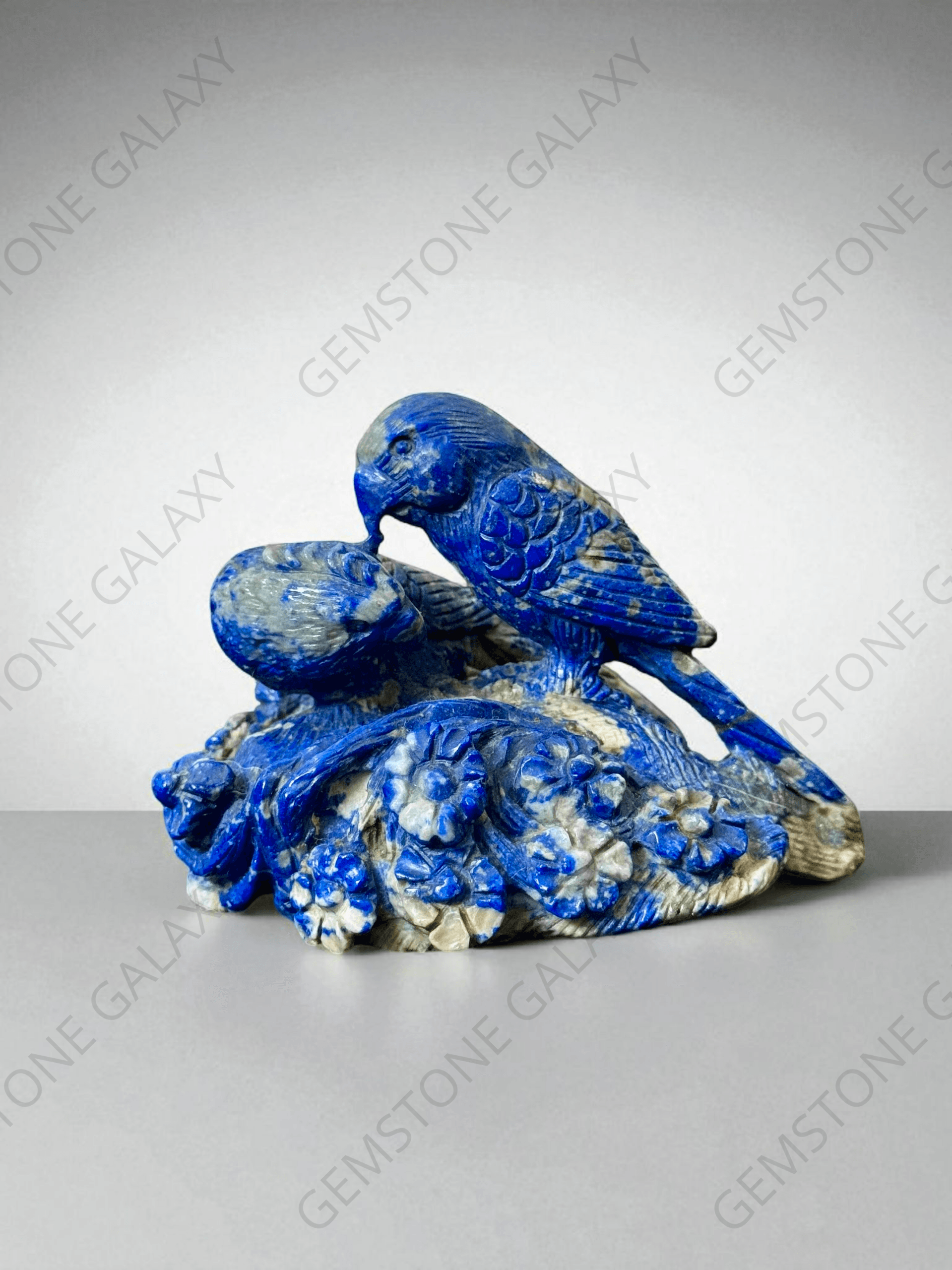 Lapis Lazuli Bird Pair Figurine