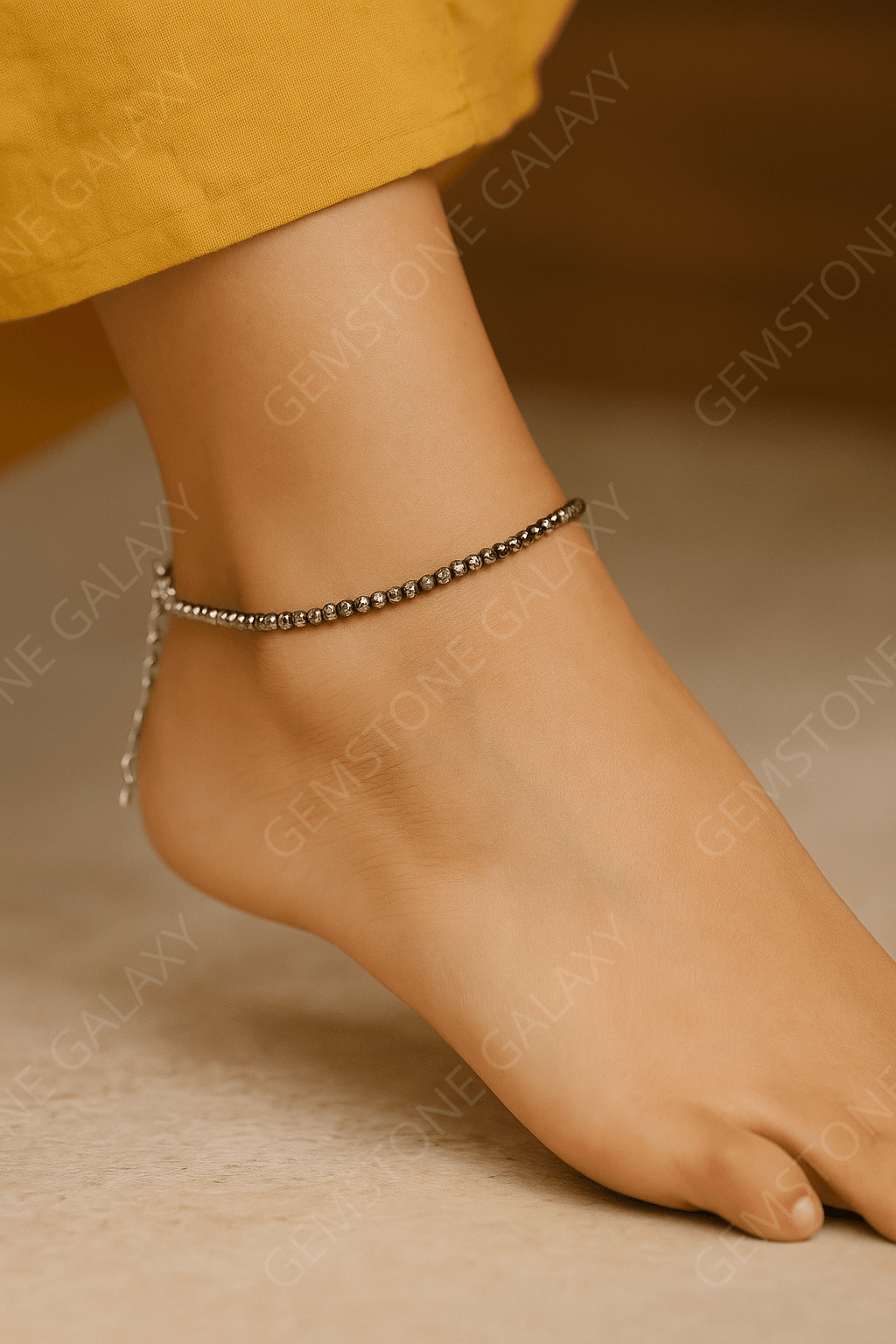 Pyrite Adjustable Anklet