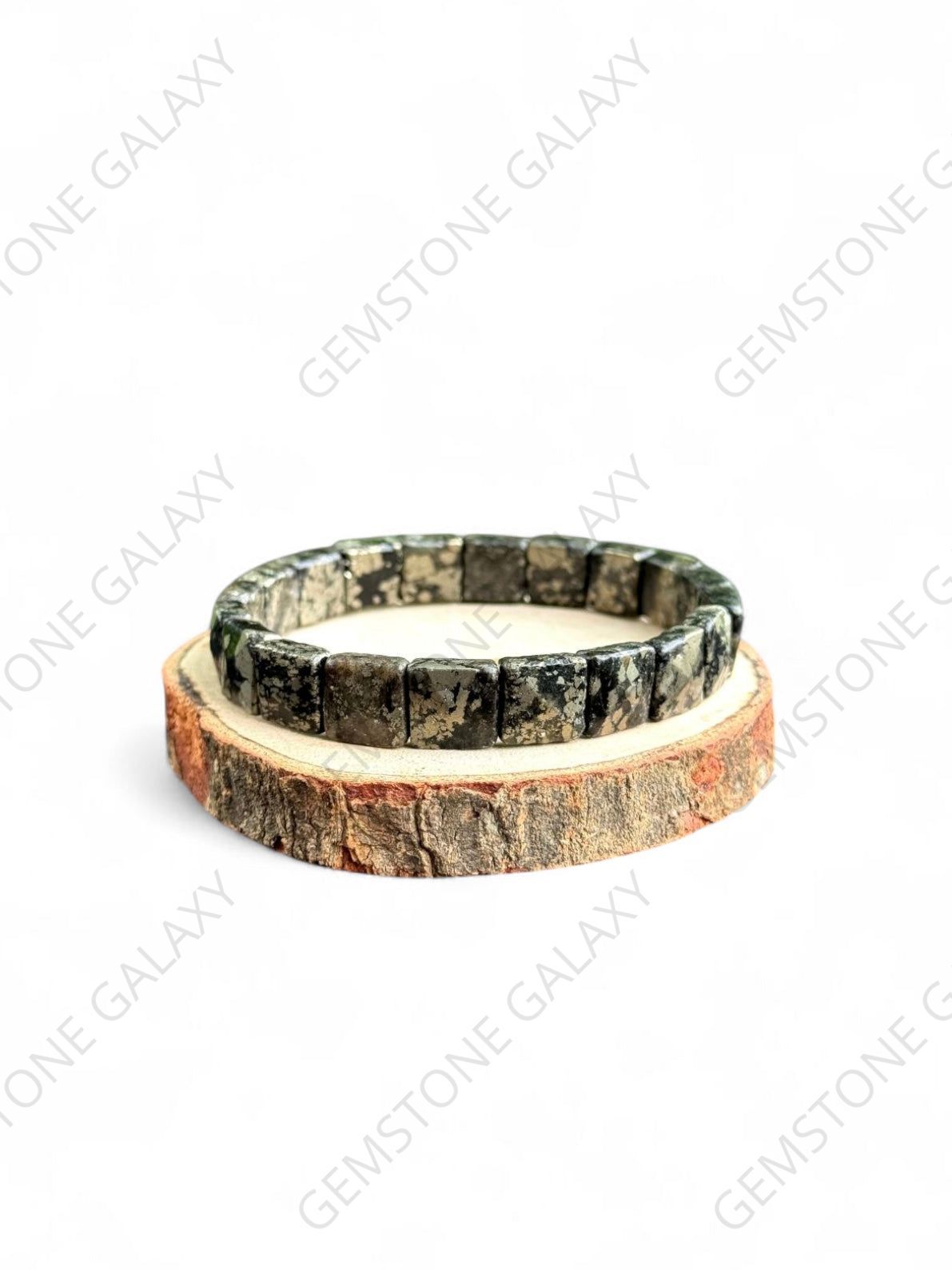 Pyrite Square Cut Bracelet