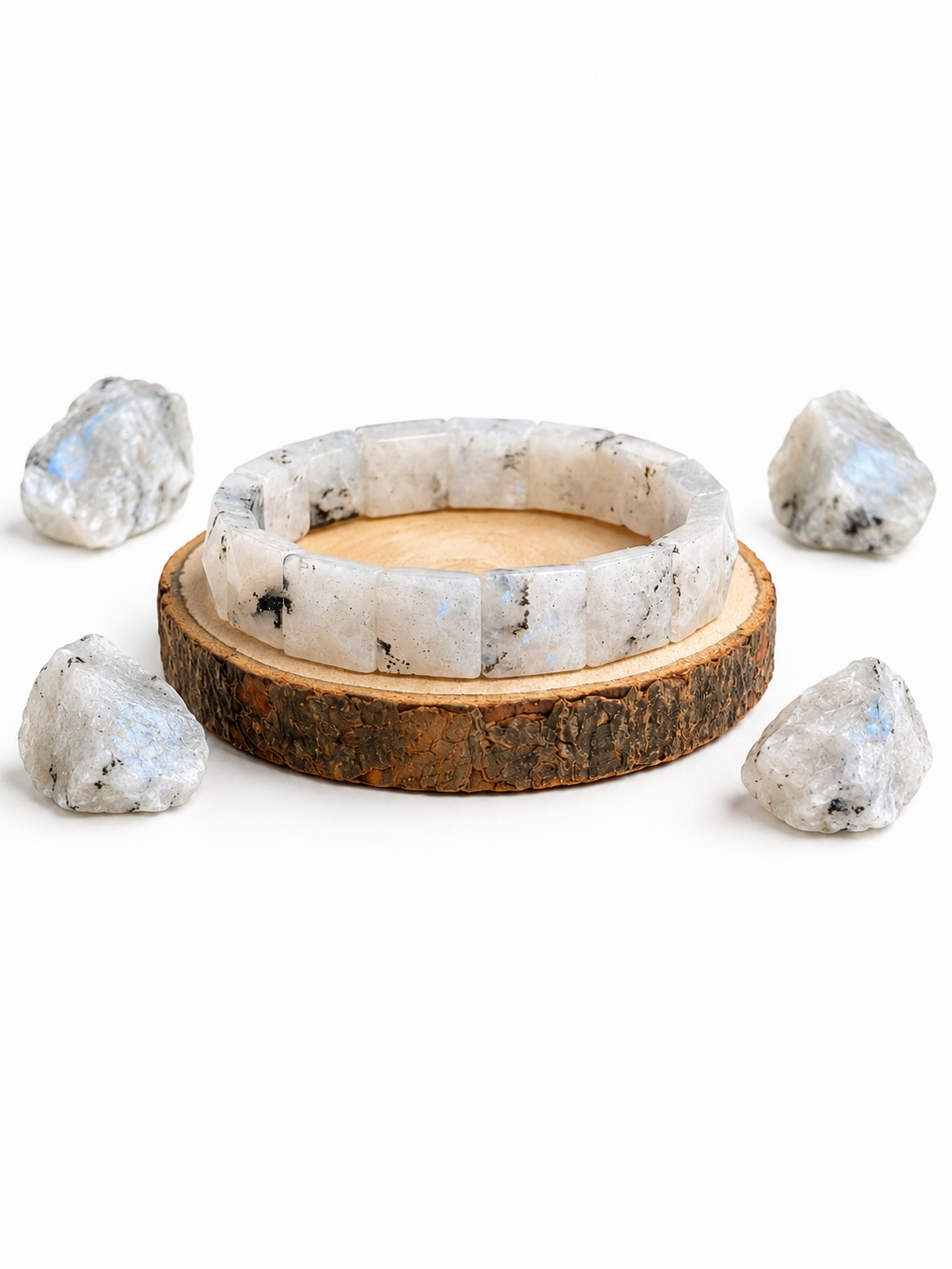 Moonstone Square Cut Bracelet