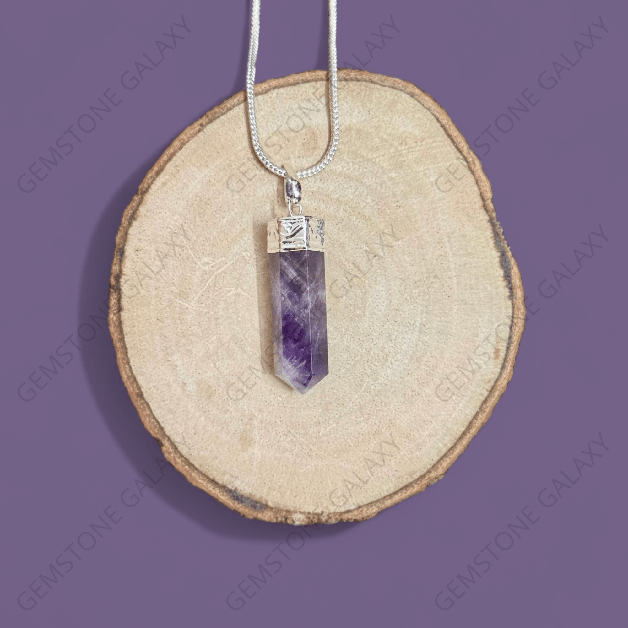 Amethyst Pencil Pendant