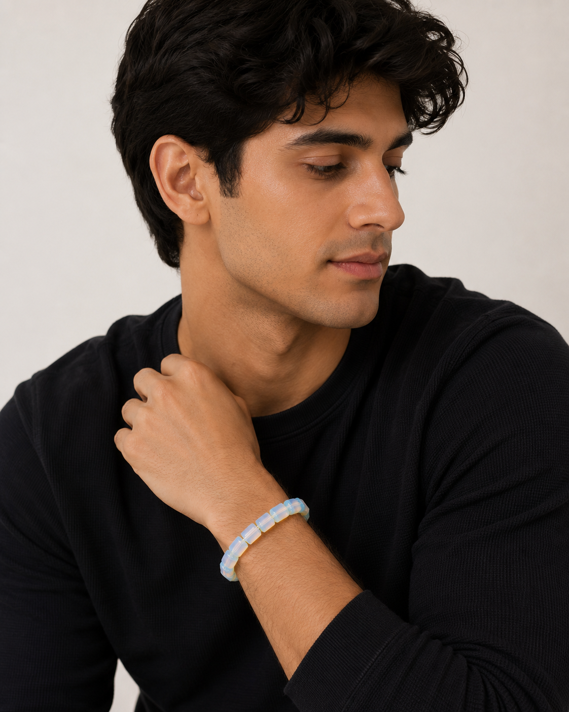 Opalite Tube Bracelet