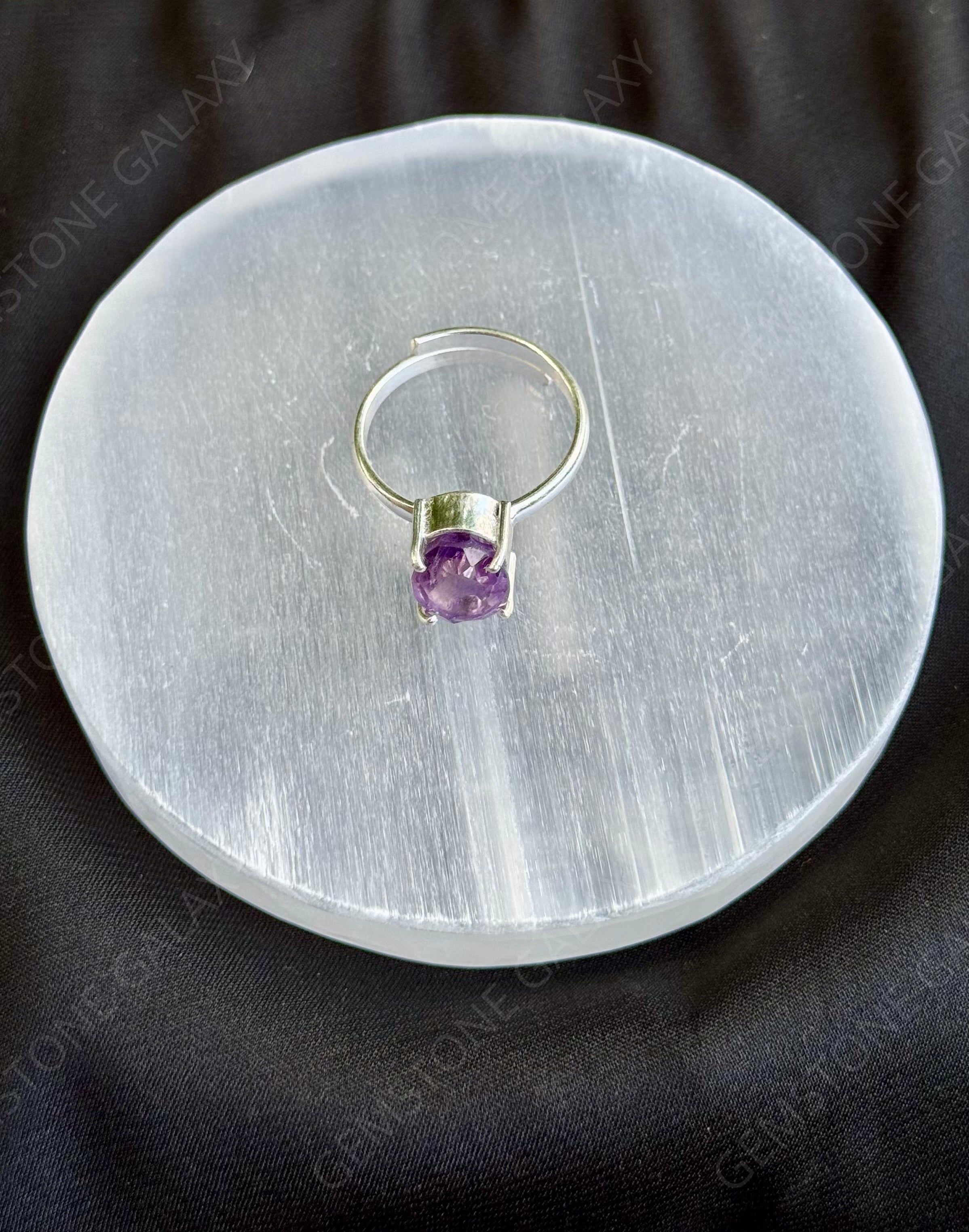 Amethyst Adjustable Ring