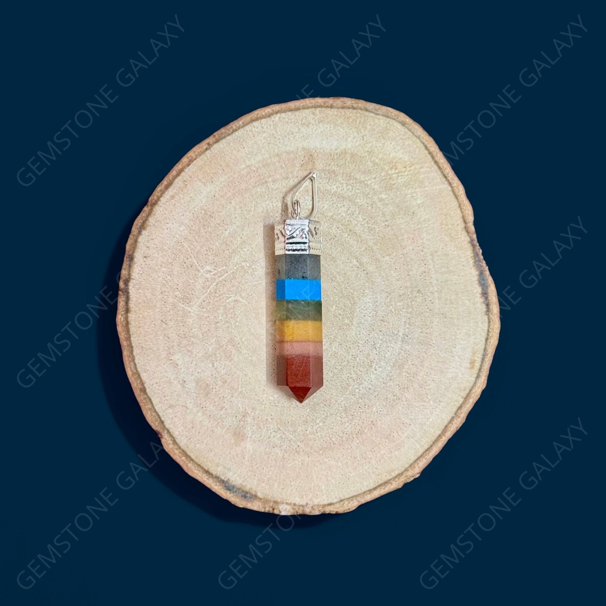 7 Chakra Pencil Pendant