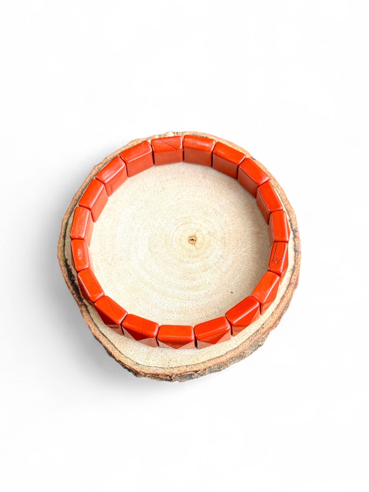 Red Jasper Square Cut Bracelet