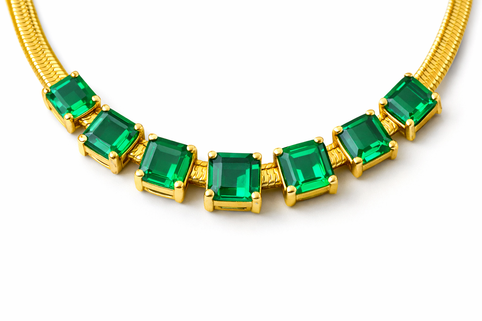 Emerald Glow Luxe Necklace