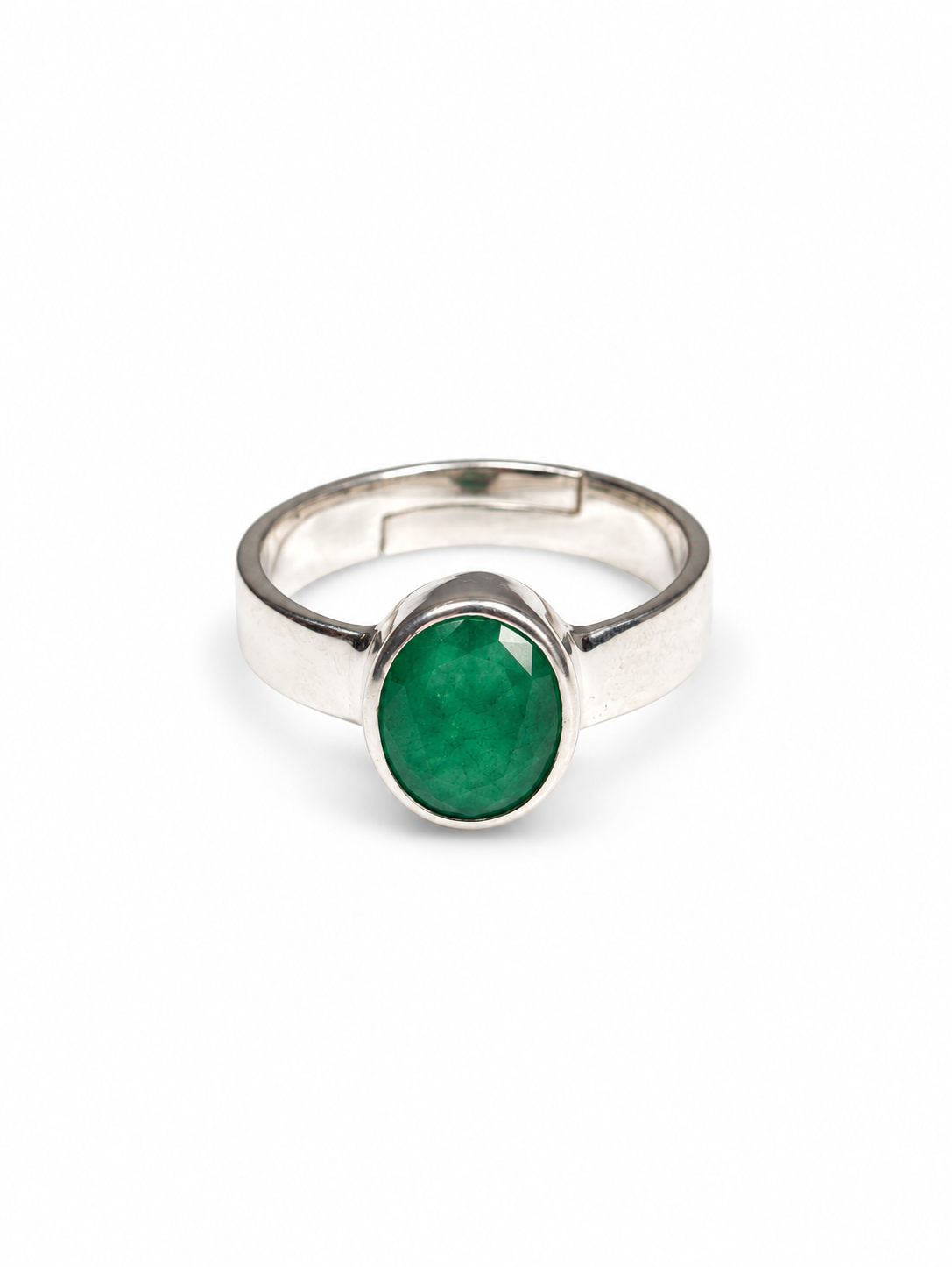 Emerald Adjustable Ring