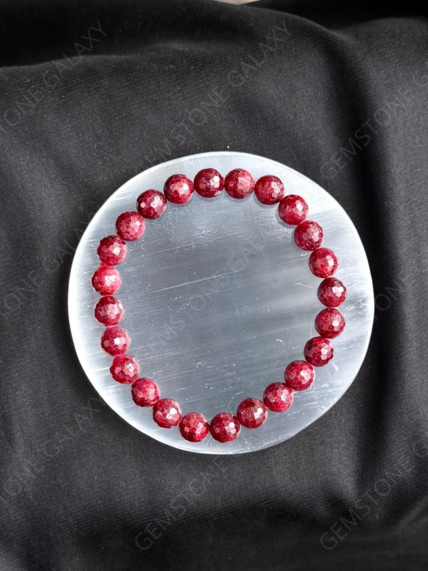 Ruby Diamond Cut Bracelet