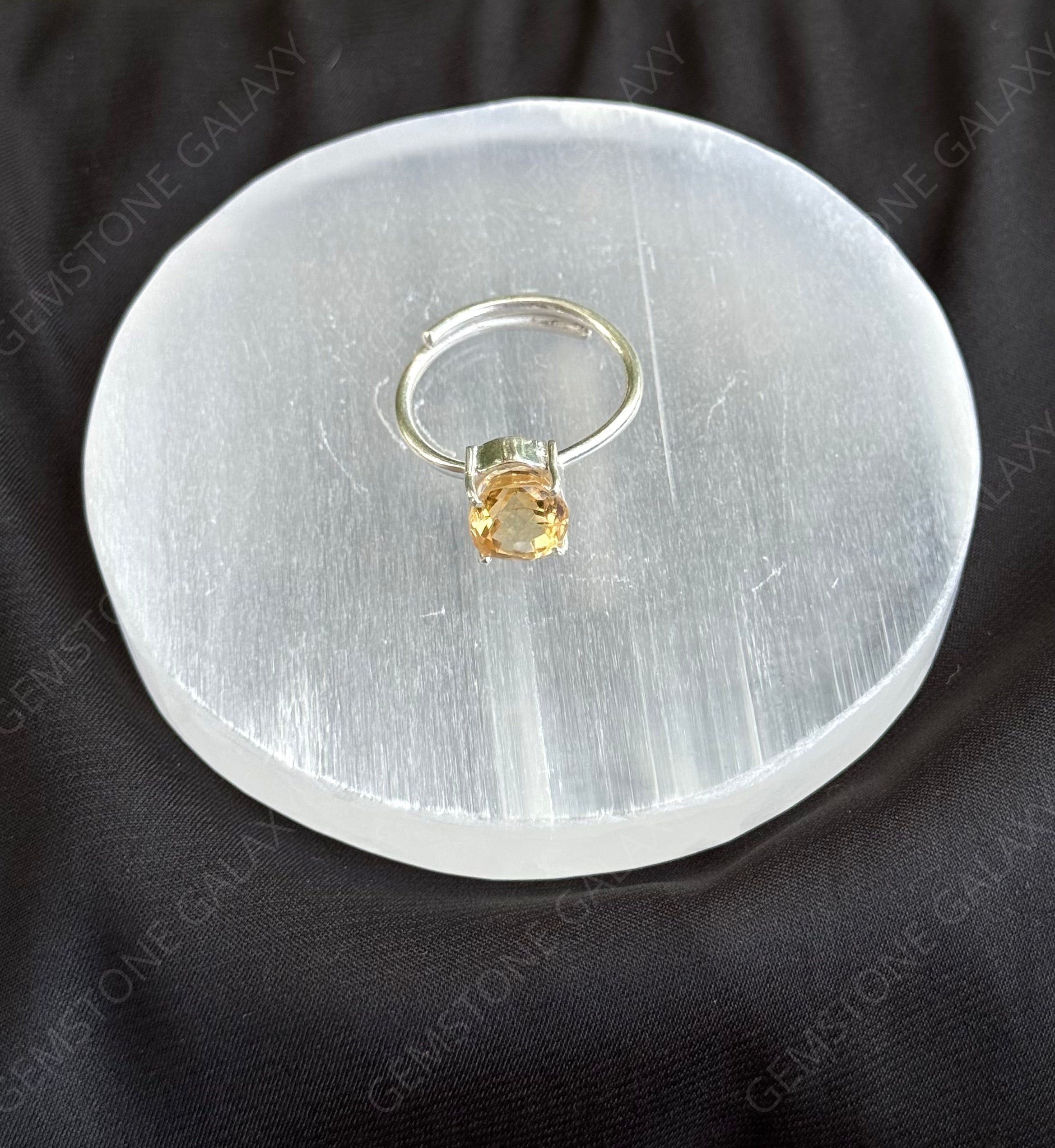 Citrine Adjustable Ring
