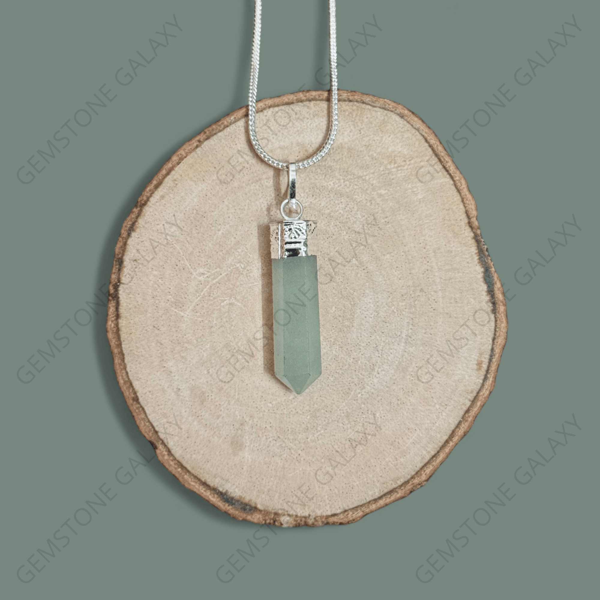 Green Aventurine Pencil Pendant