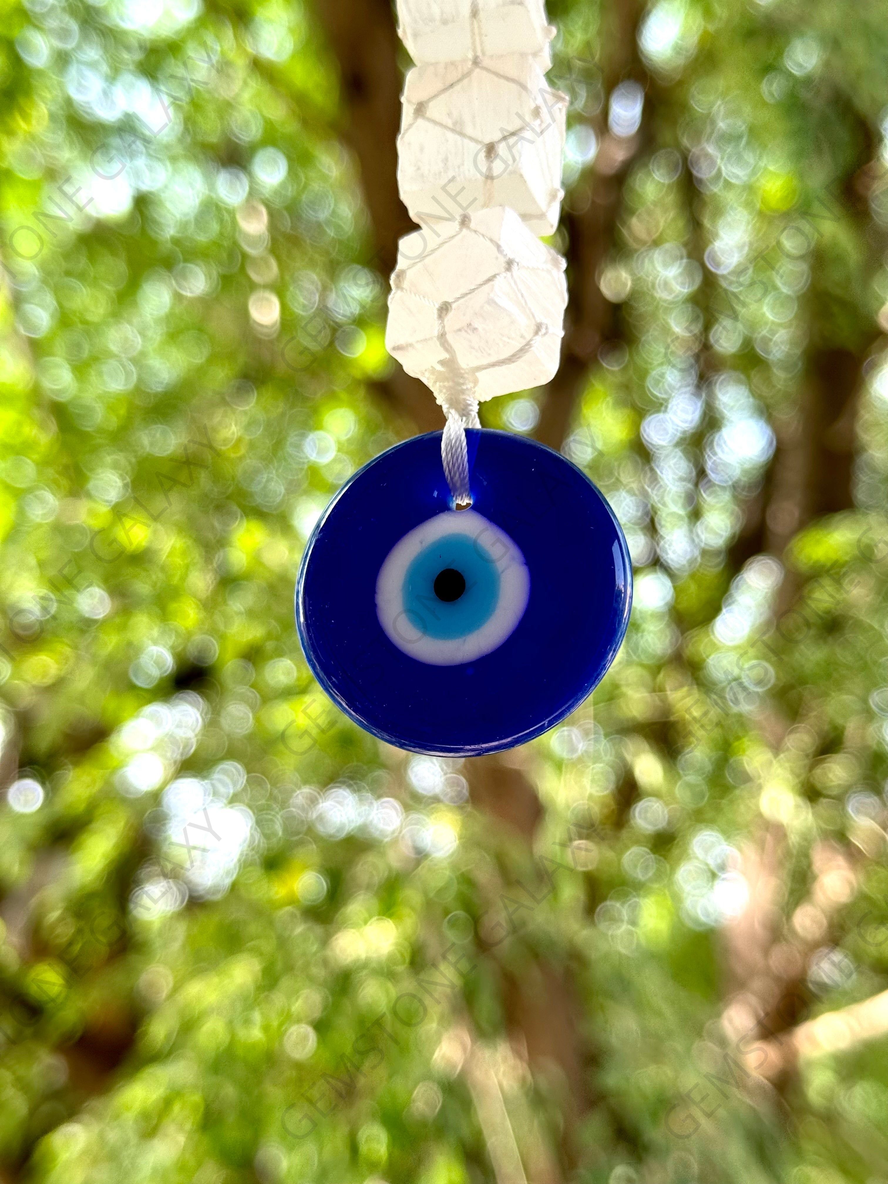 Selenite Evil Eye Hanging