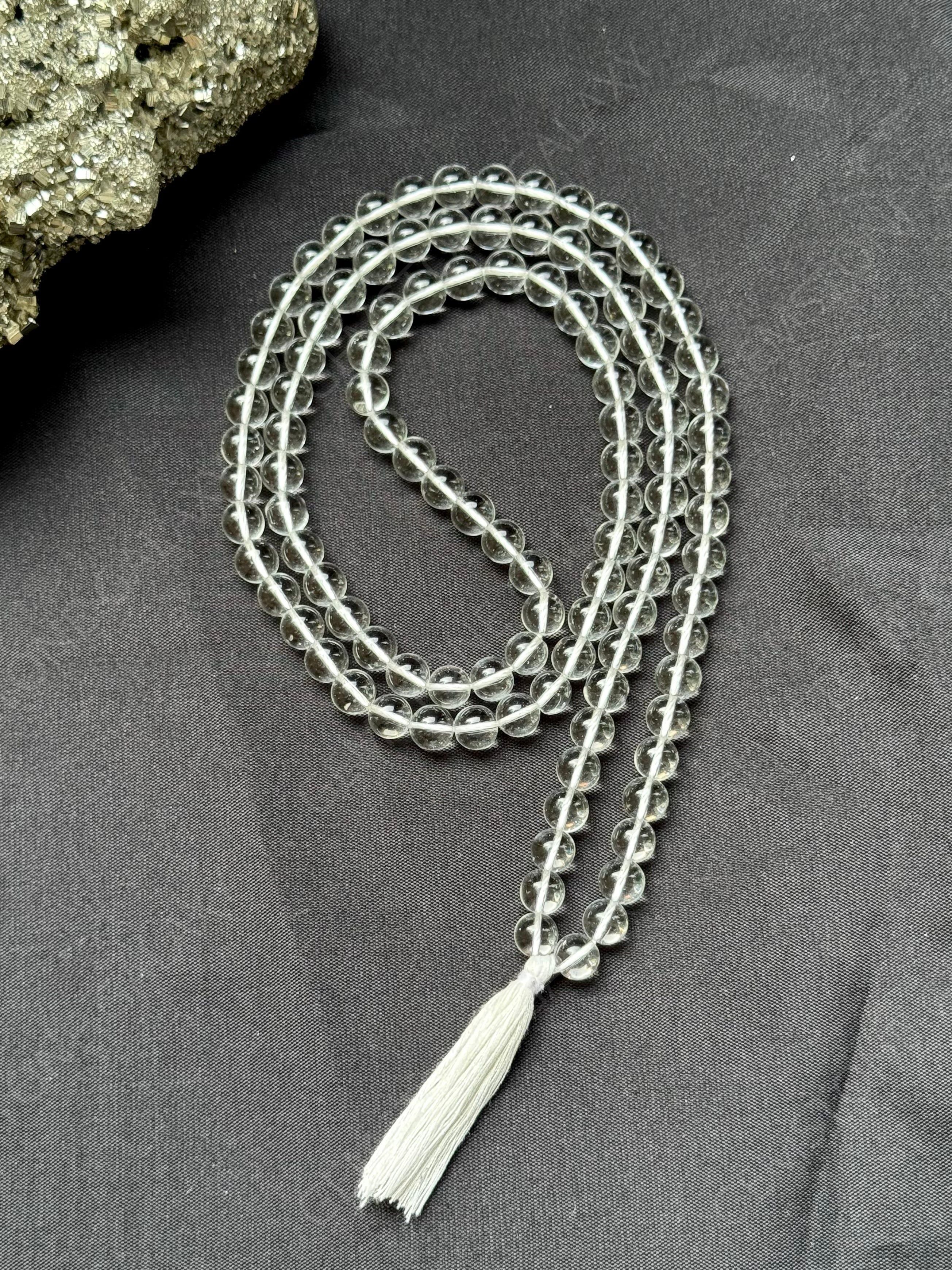 Clear Quartz Mala (Sphatik Mala)
