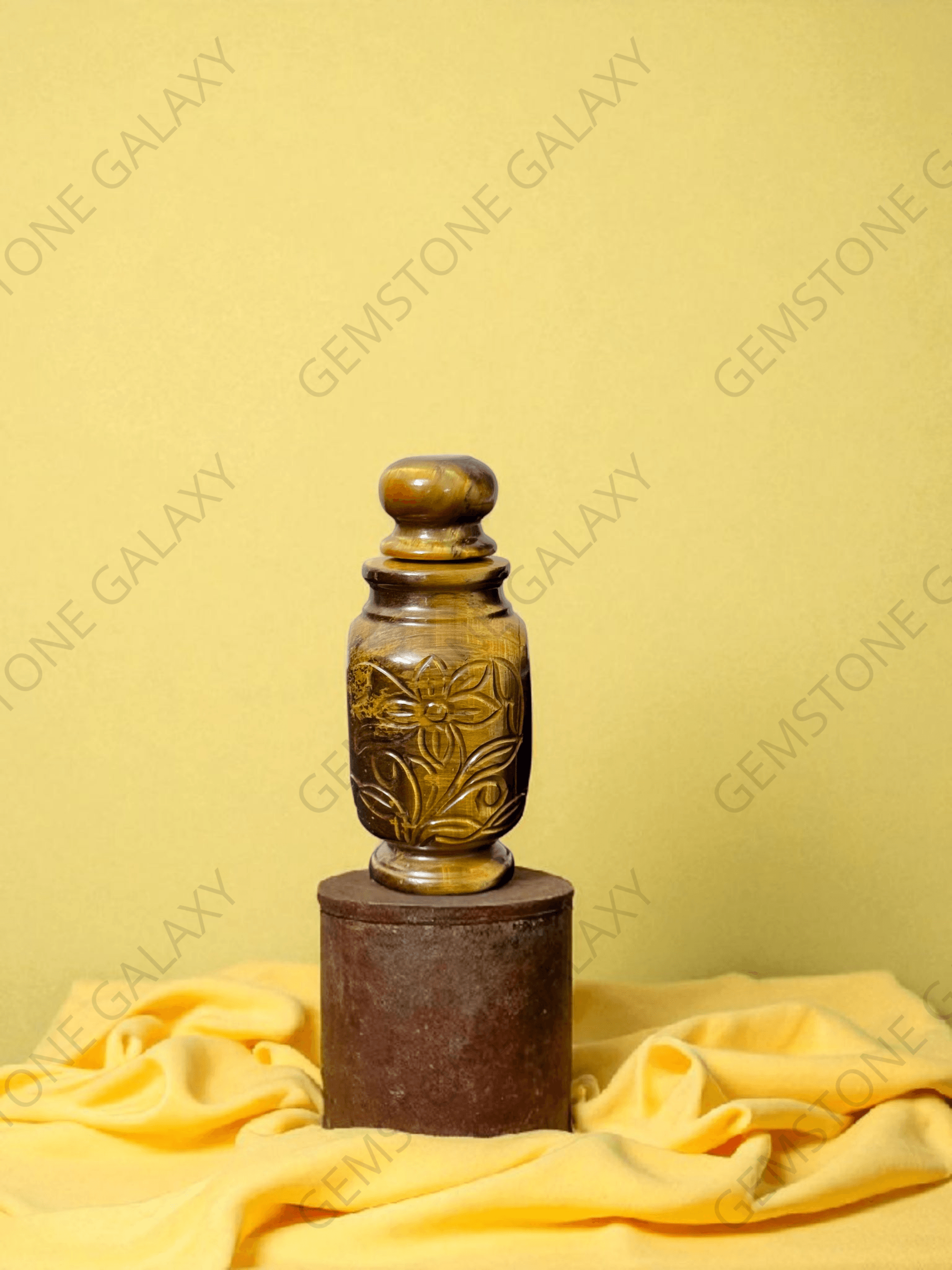 Tiger Eye Crystal Perfume Bottle