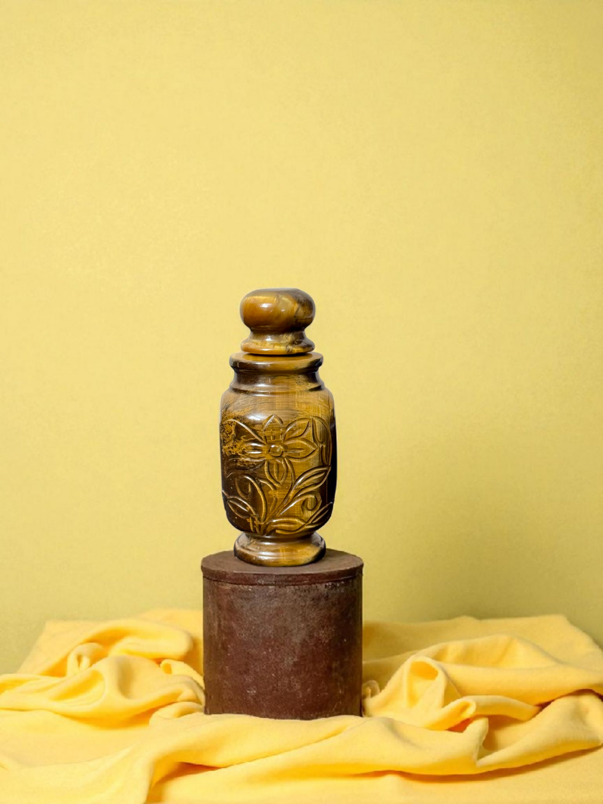 Tiger Eye Crystal Perfume Bottle