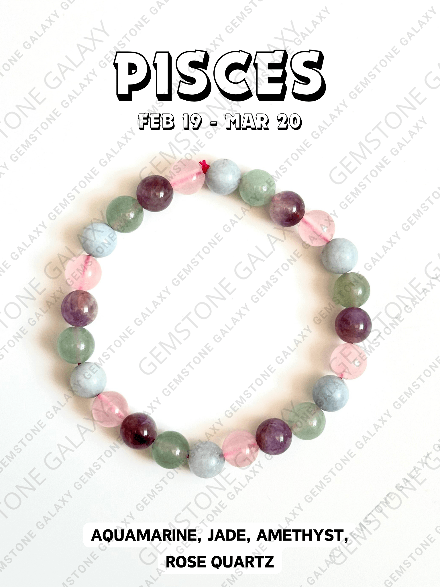 Meena Rashi Lucky Stone Pisces Zodiac Bracelet (मीन राशि