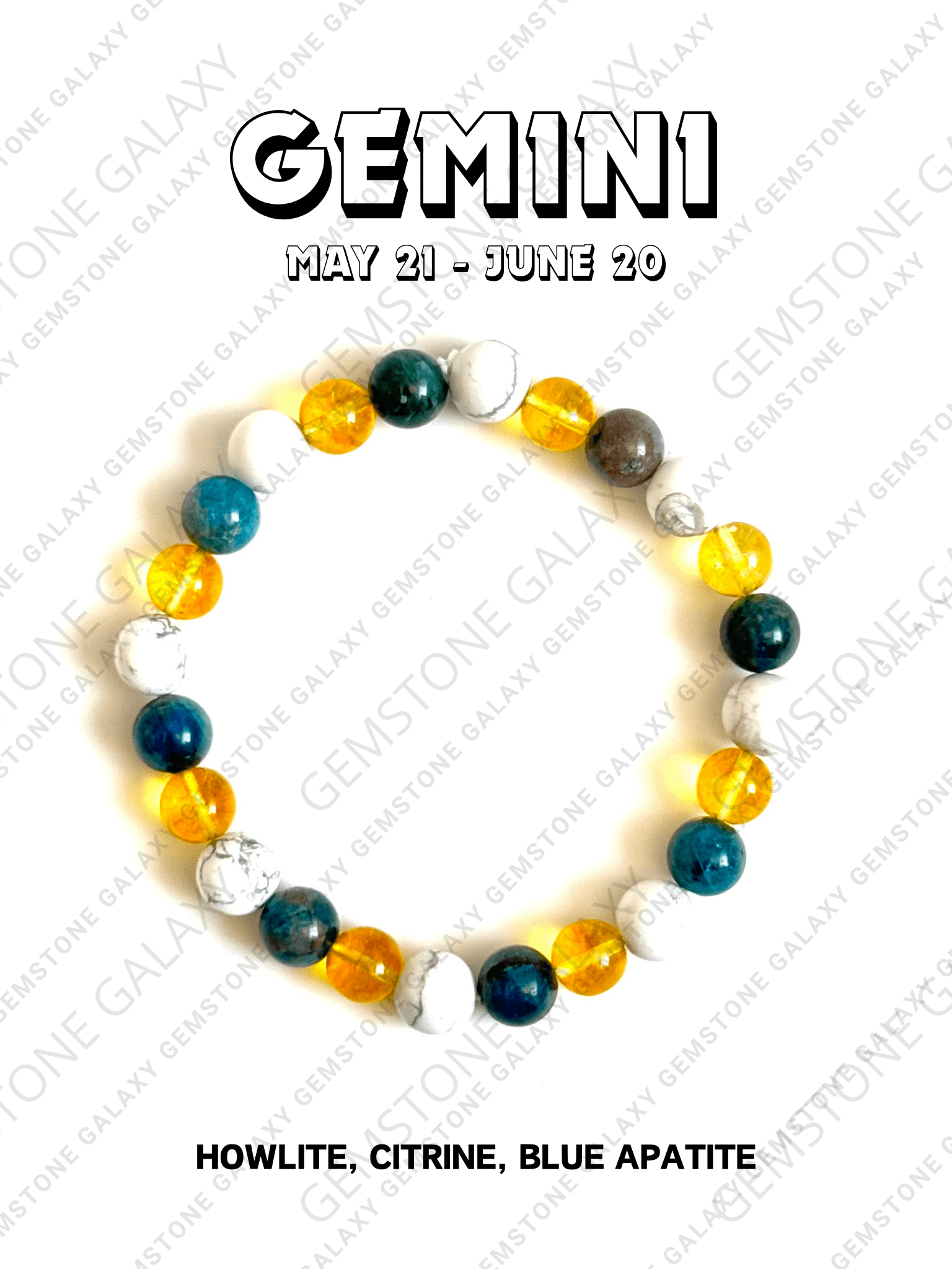 Gemini Zodiac Bracelet (मिथुन राशि)