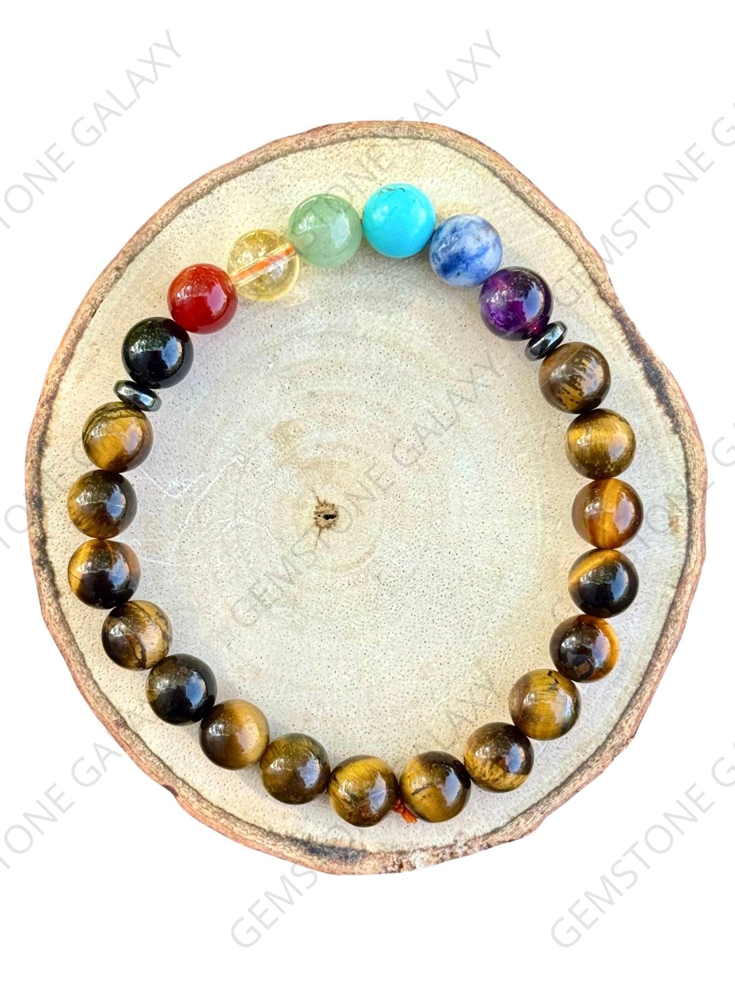7 Chakra - Tiger Eye Bracelet